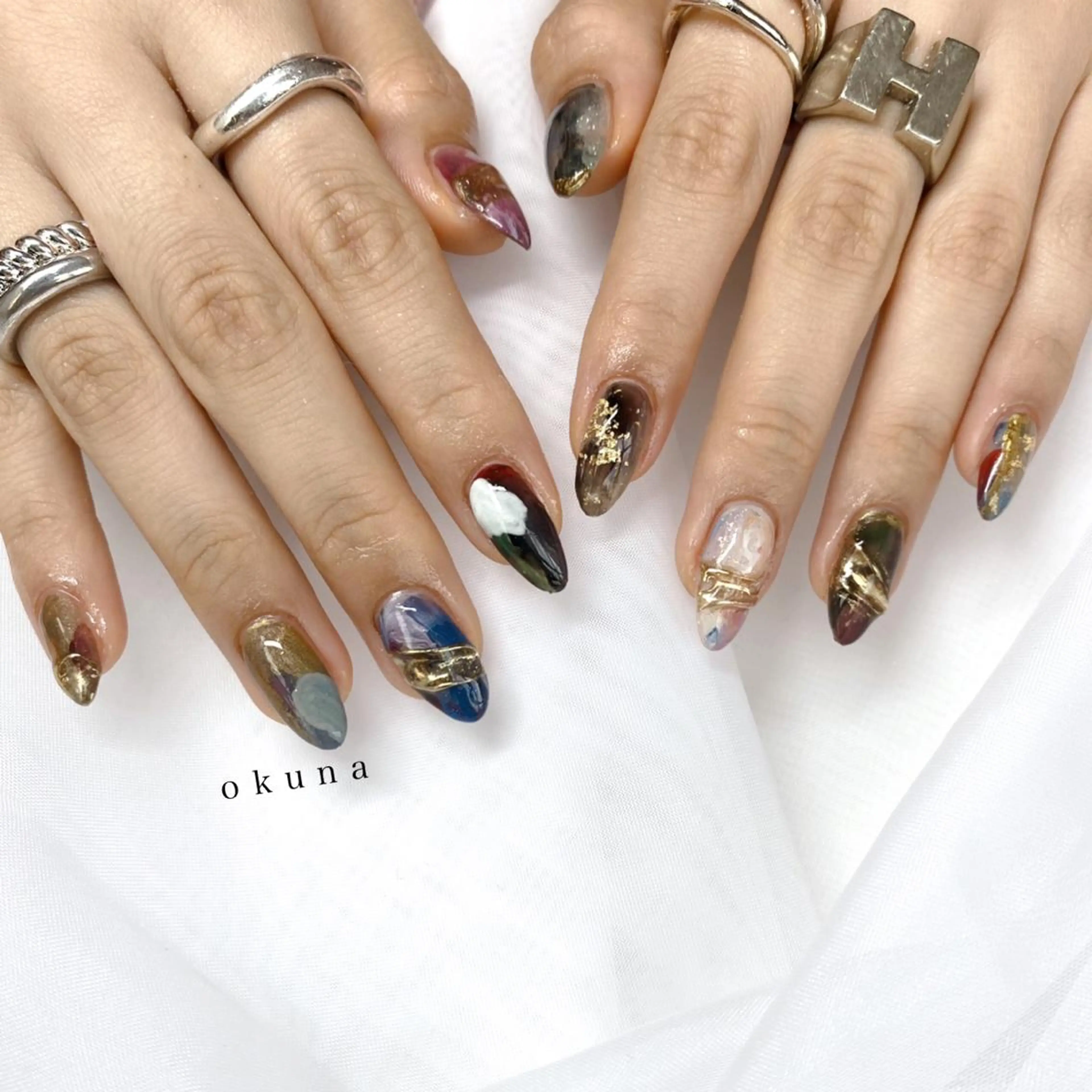 ネイル ニュアンスネイル パンチャパンチャ ネイルサロンのネイルデザイン