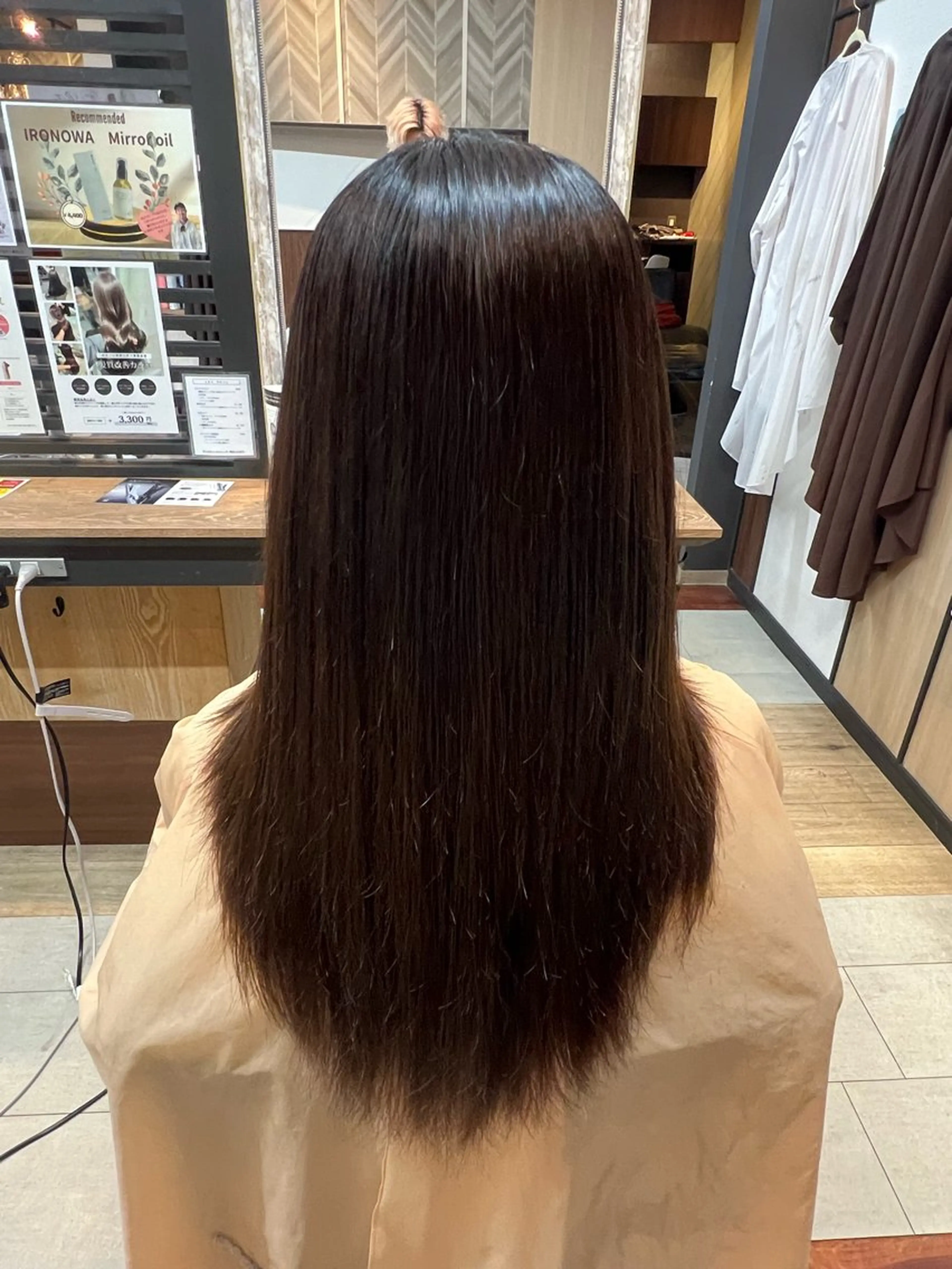 ロング 伸ばしかけ 縮毛矯正 ナカオ シュウヘイのヘアスタイル