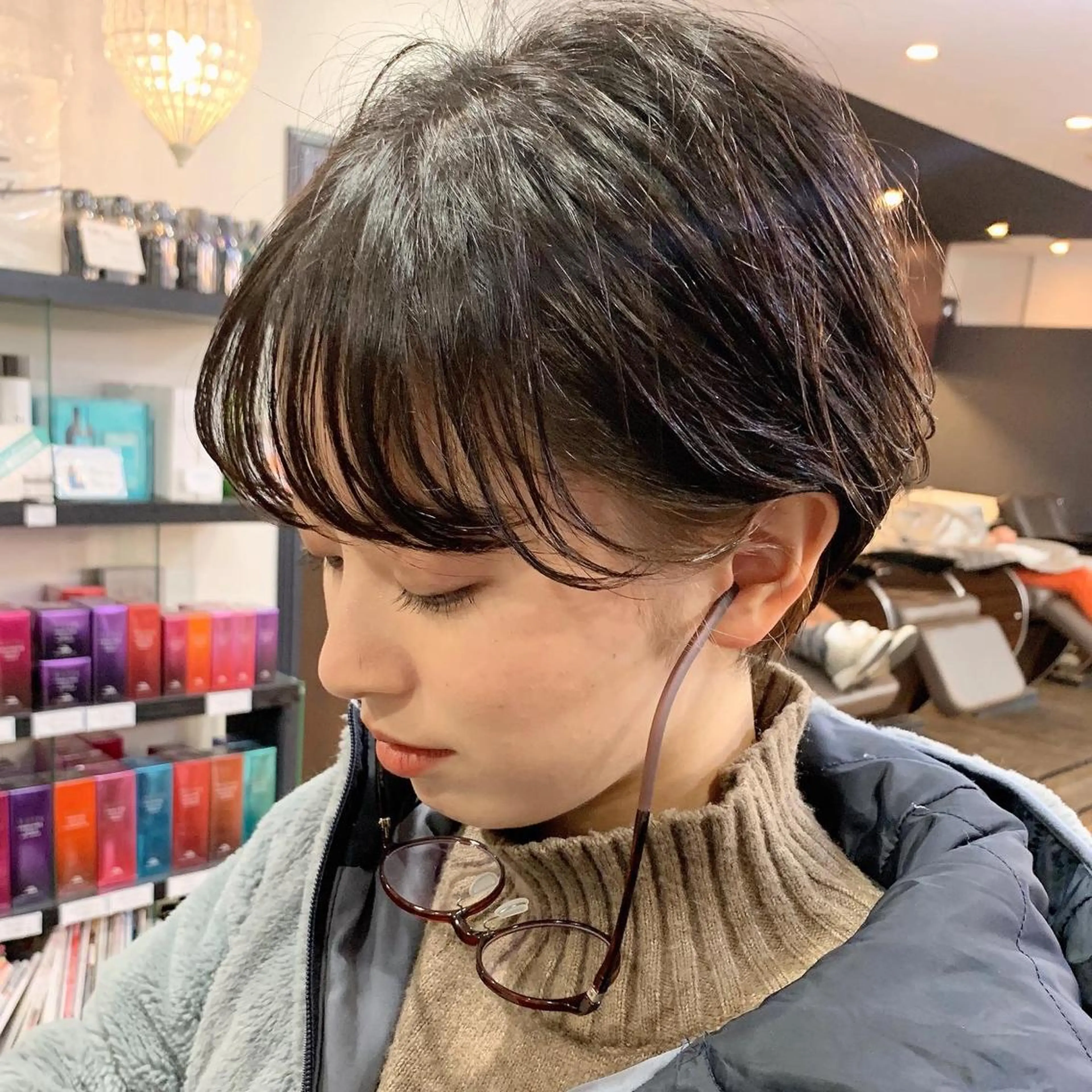 ショート 縮毛矯正/ショート/ レイヤー/畑中正敏のヘアスタイル