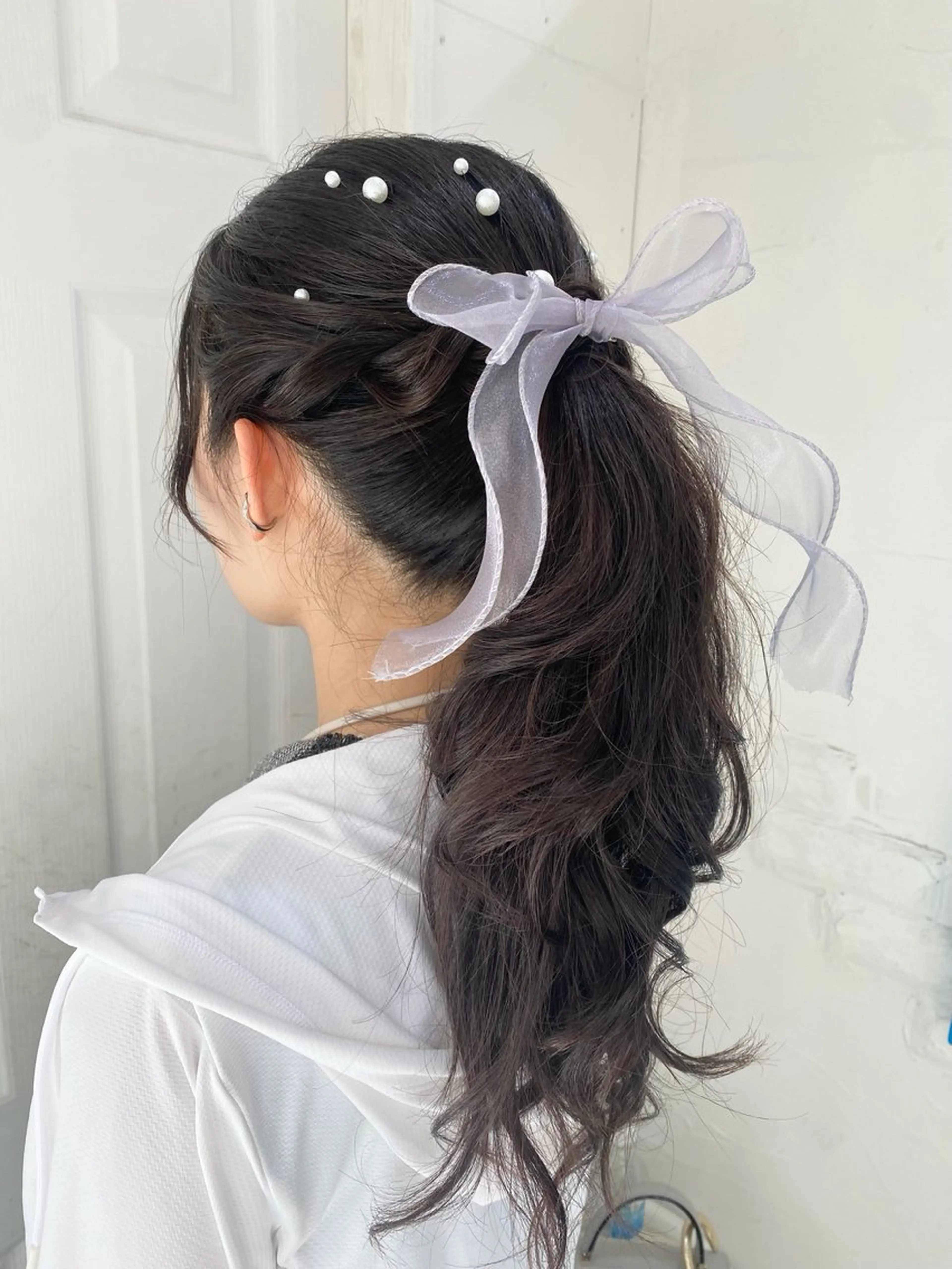 ヘアアレンジ ポニーテール ヘアセット uros.中目黒 moekaのヘアスタイル