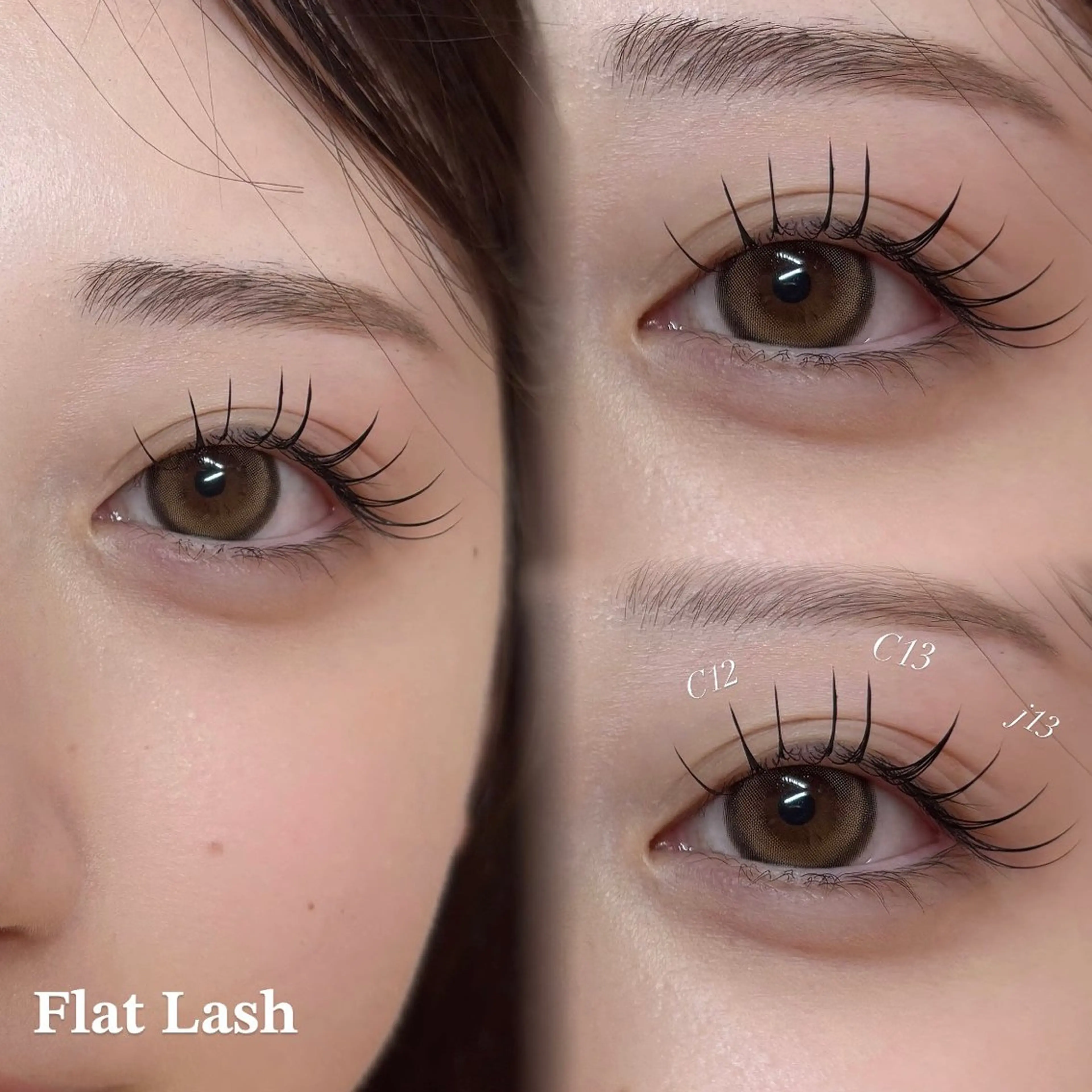 マツエク・マツパ 束感まつ毛 韓国風マツエク ナチュラル YUZUKI .⋆𝜗𝜚のマツエク・マツパデザイン