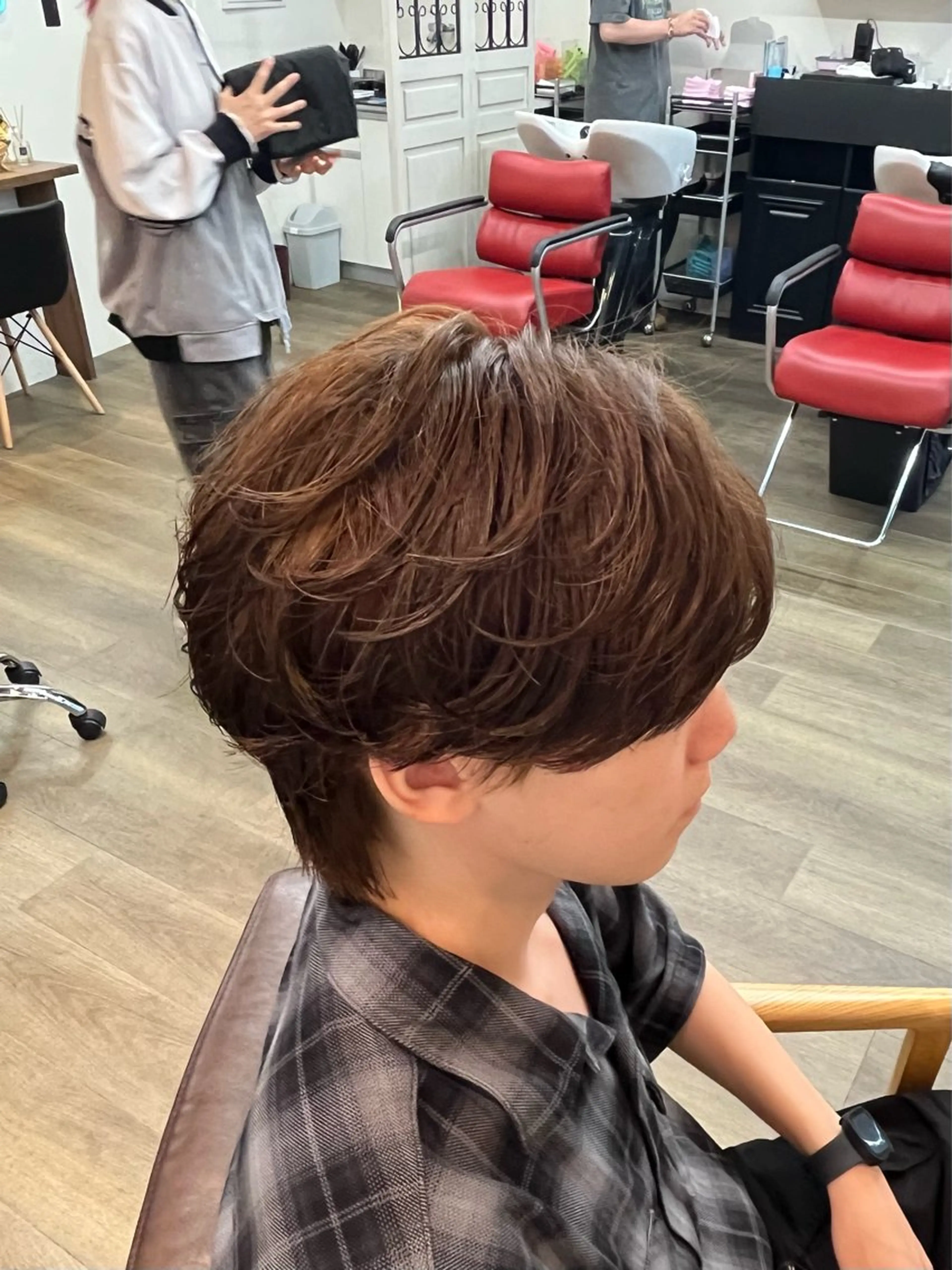 【ご新規様限定✨ 】メンズカット➕ワンカラー➕パーマ#フェザー#ツイスパ#U24#学割#韓国の写真