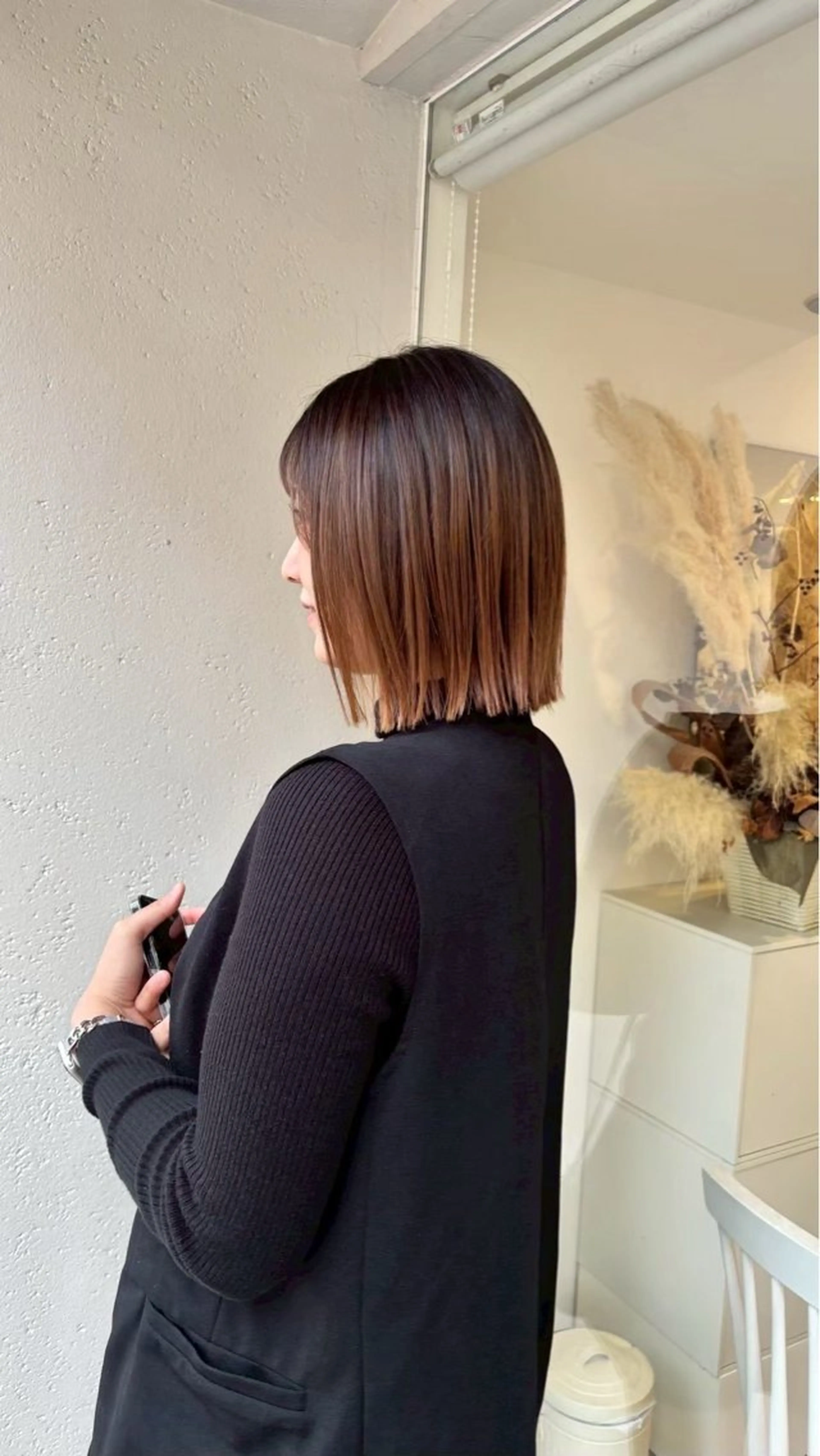 ミディアム ボブ 新井 美優のヘアスタイル