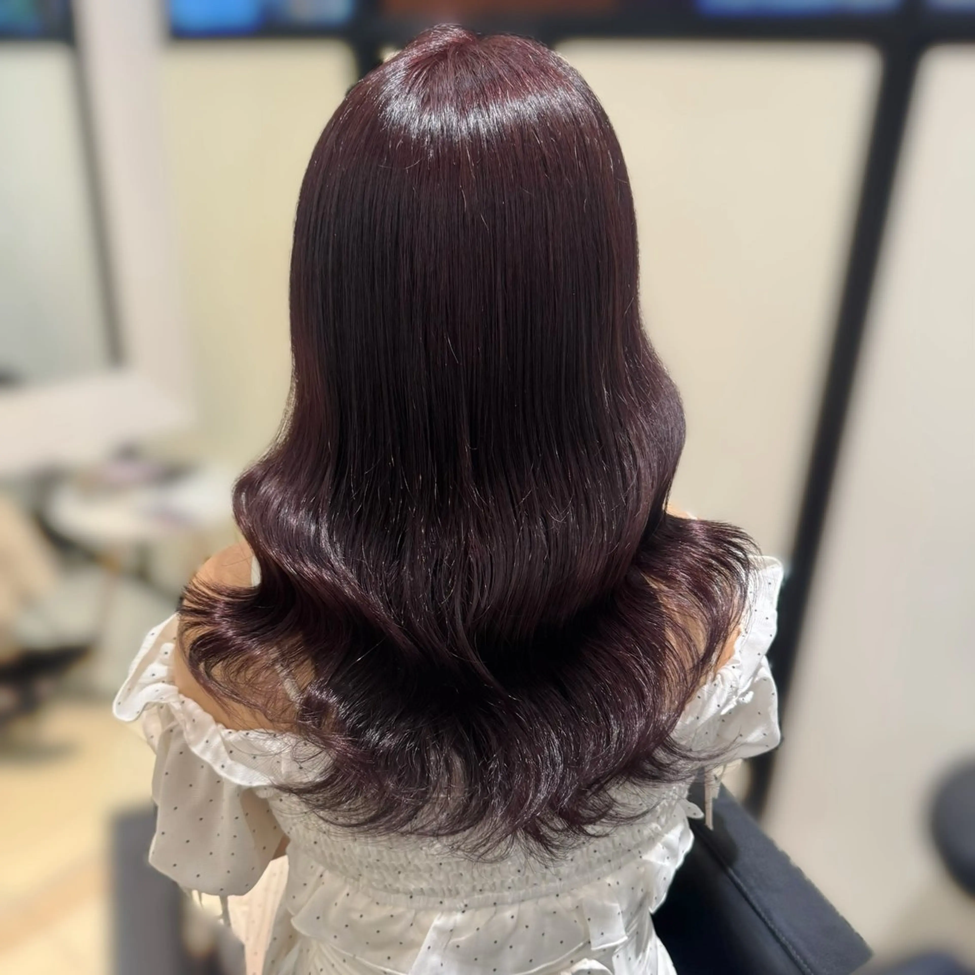 セミロング カラー カット ヘアカラー トリートメント ブリーチなしカラー kana🐱のヘアスタイル