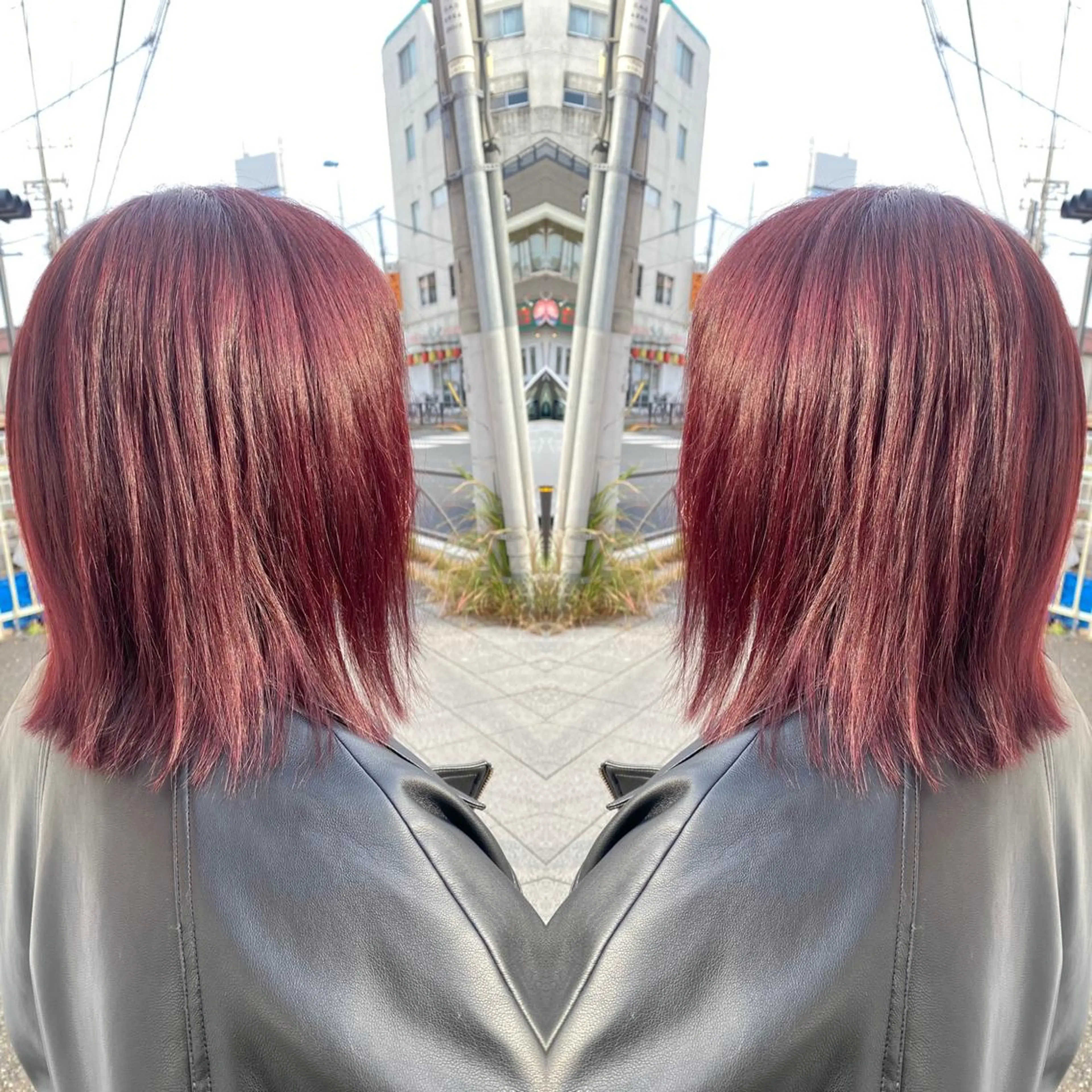 ショート カラー ピンクカラー カット ヘアカラー 髪質改善カラー/店長 宮内秀峰のヘアスタイル