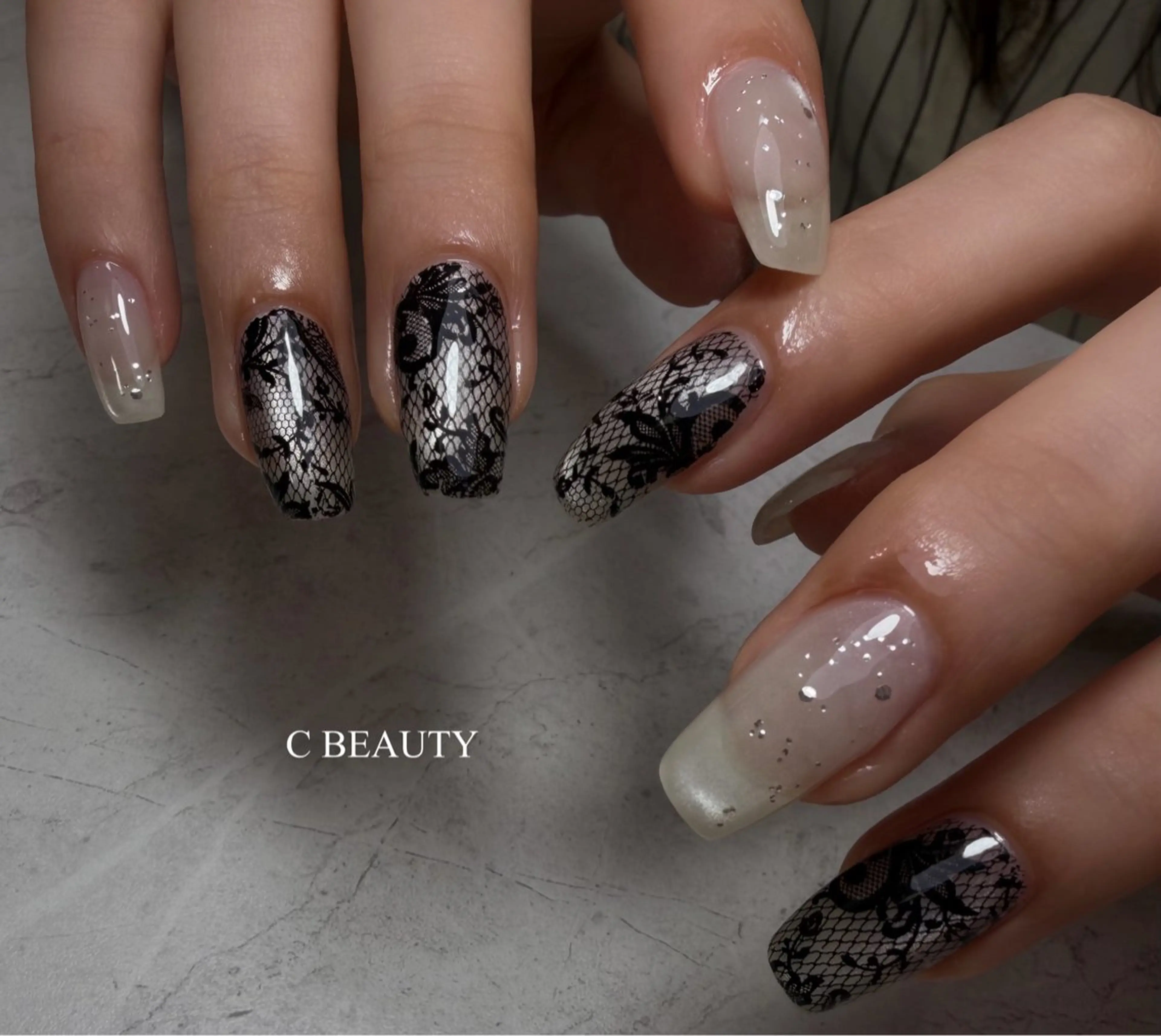 ネイル レース 【C BEAUTY】 kobayashiのネイルデザイン