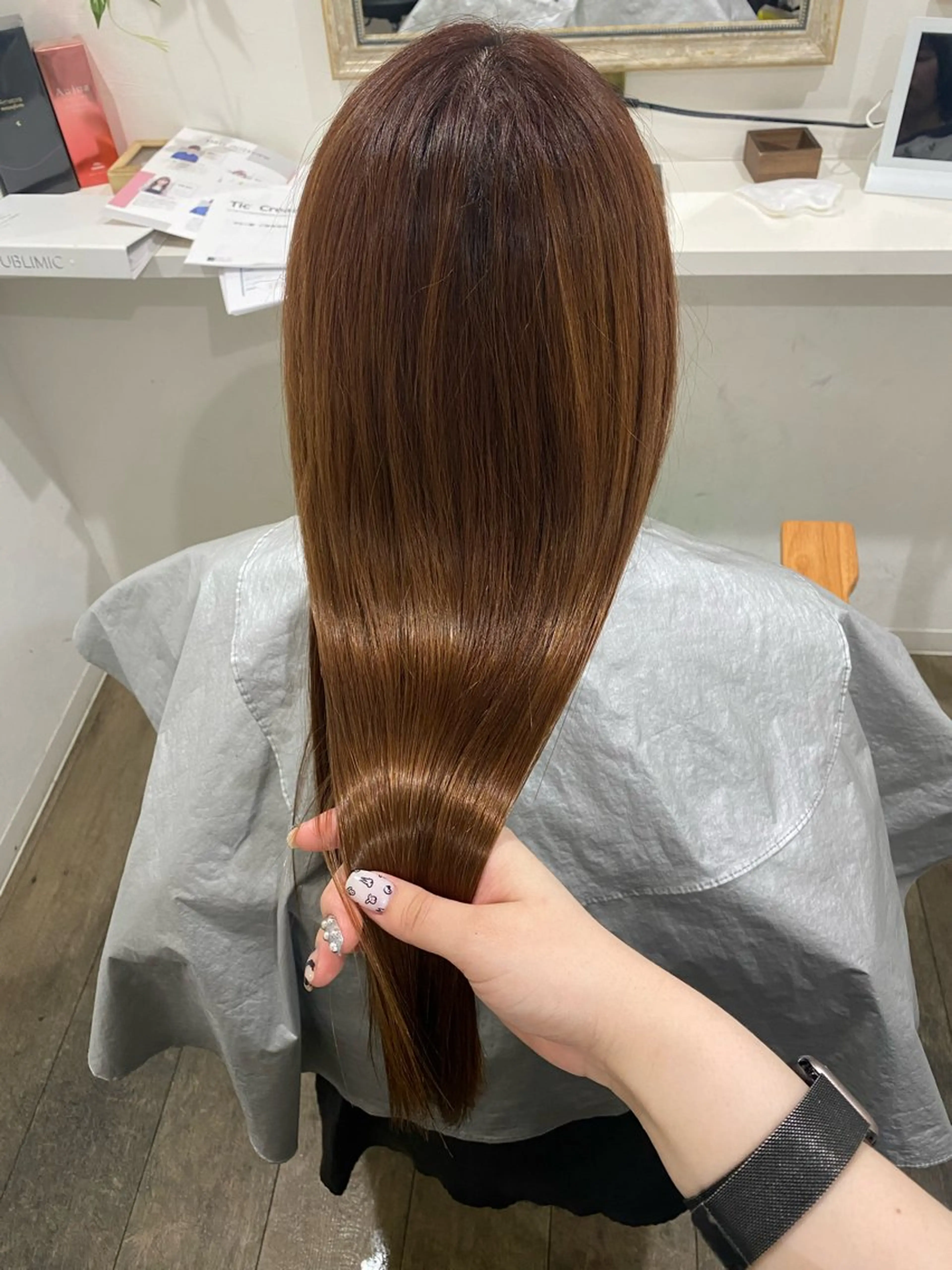 ロング カット 縮毛矯正 Jewel  Box東梅田所属・髪質改善サロン 梅田/ヨナミネのヘアスタイル