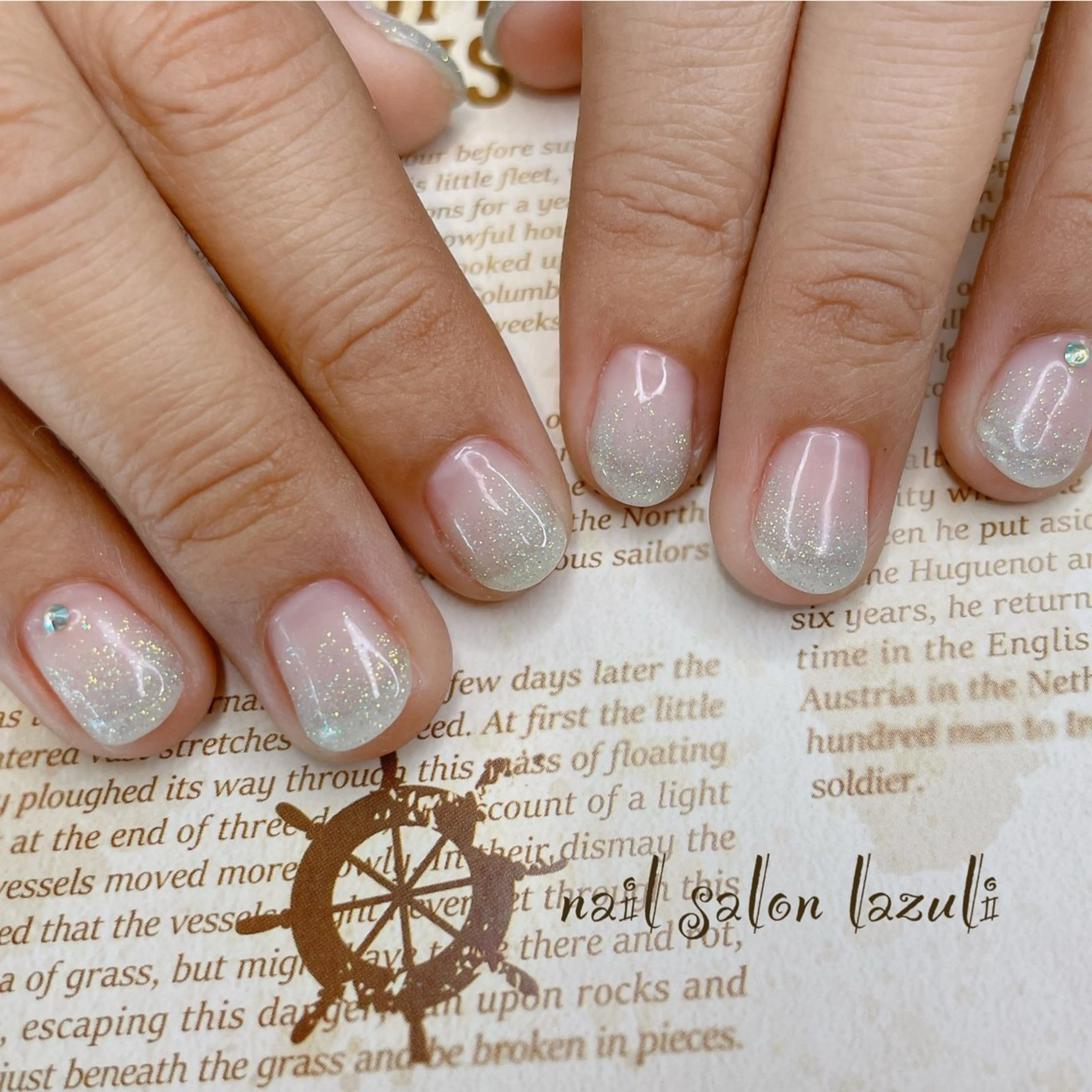 ネイル ラメ(グリッター) ラメグラデーション ハンドネイル nail salon lazuliのネイルデザイン