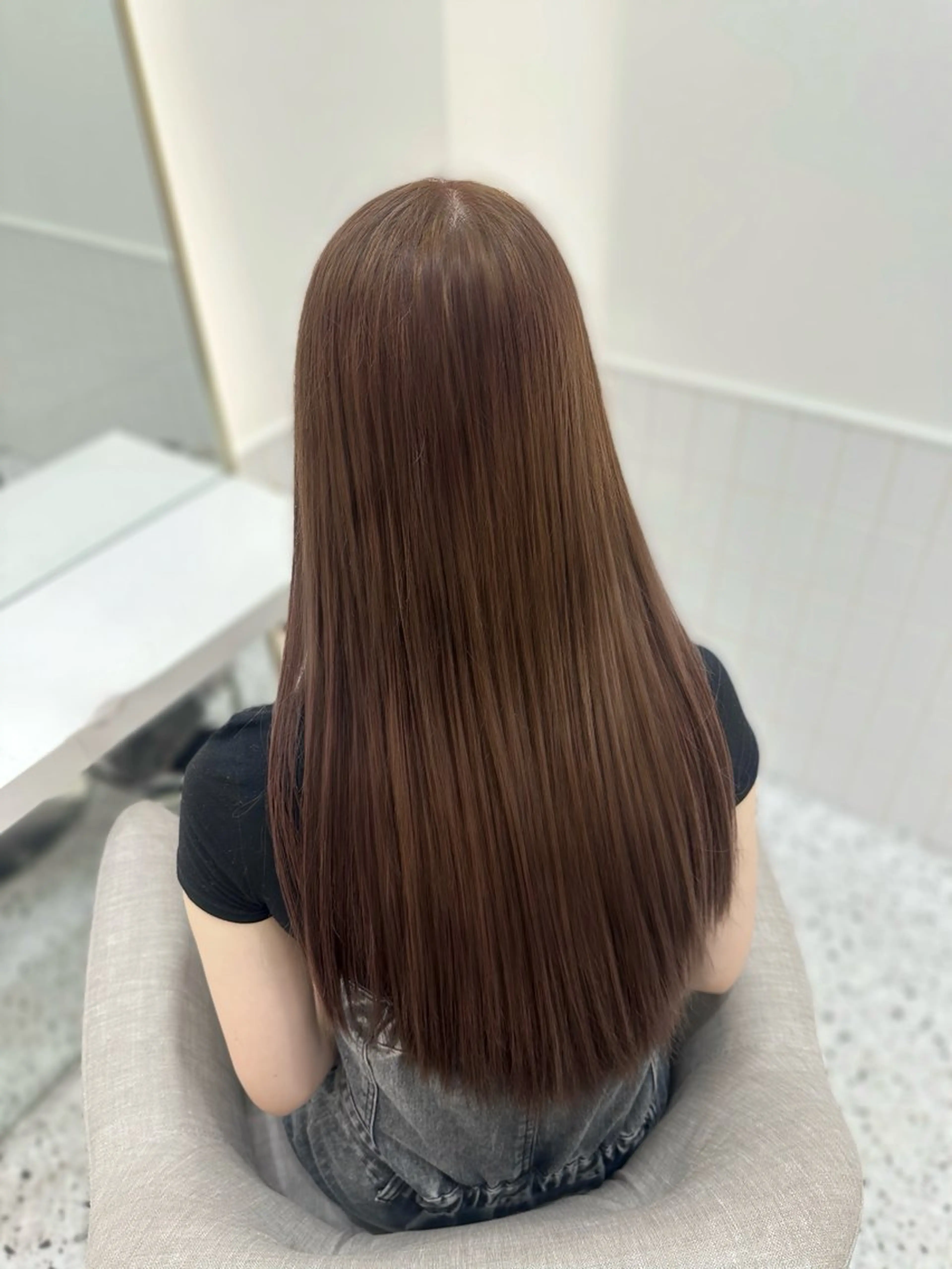 ロング カラー ヘアカラー トリートメント 🎀ちゃんりお🎀 /ブリーチなしカラーのヘアスタイル