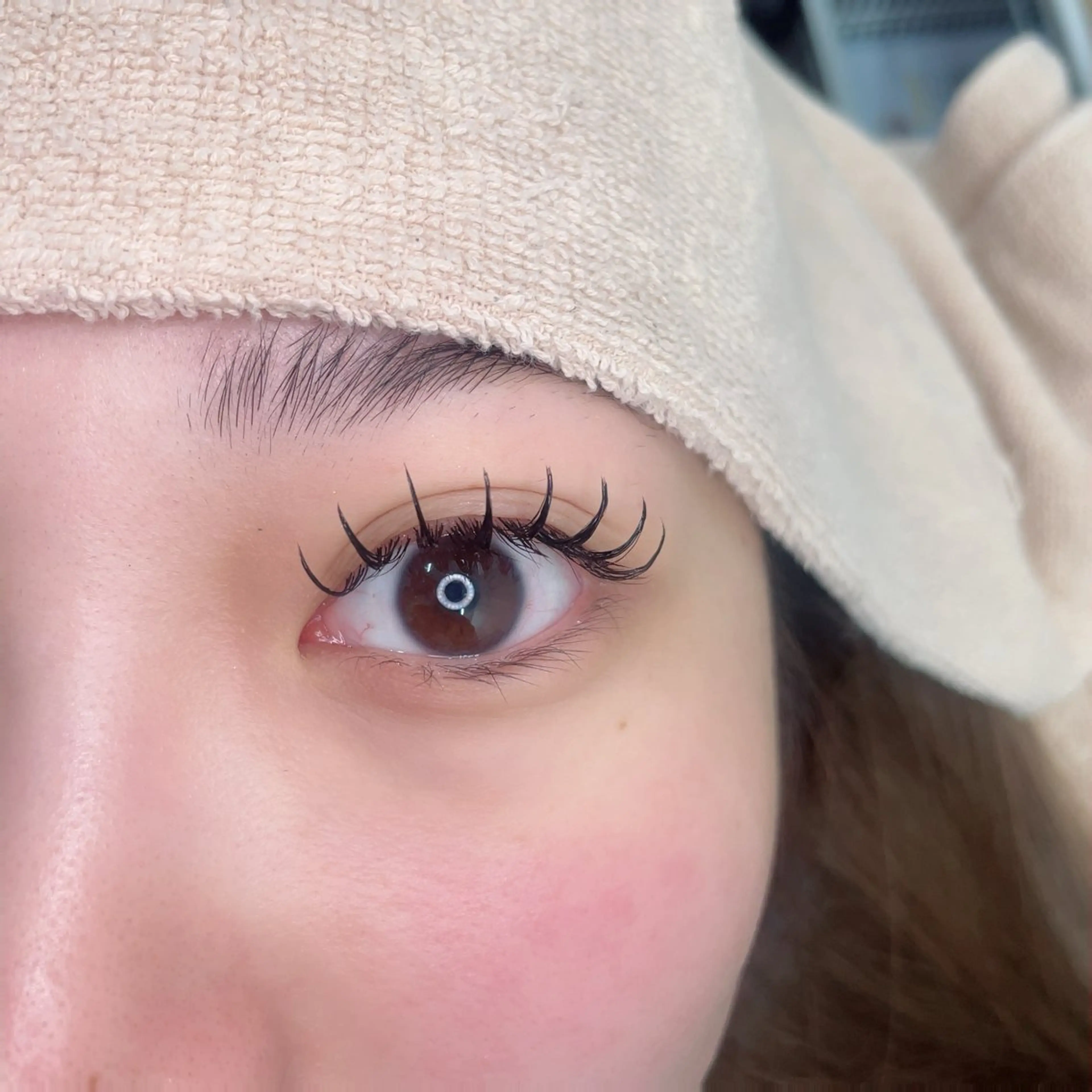 マツエク・マツパ 束感まつ毛 Dカール フラットラッシュ MAQUIA御殿場店 押川のマツエク・マツパデザイン