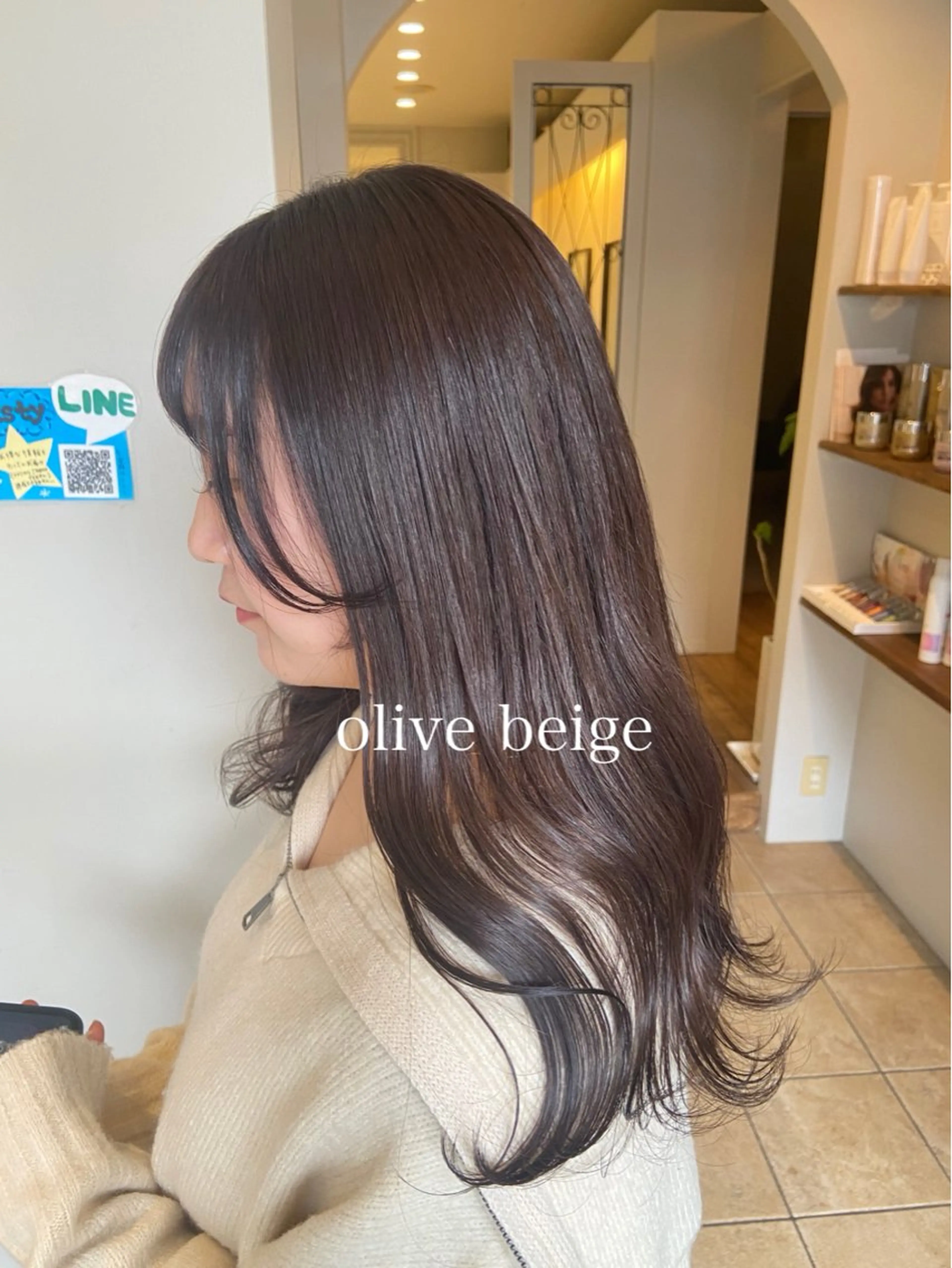 ロング カット ヘアカラー トリートメント 透明感カラー🎀 tasty／makoのヘアスタイル