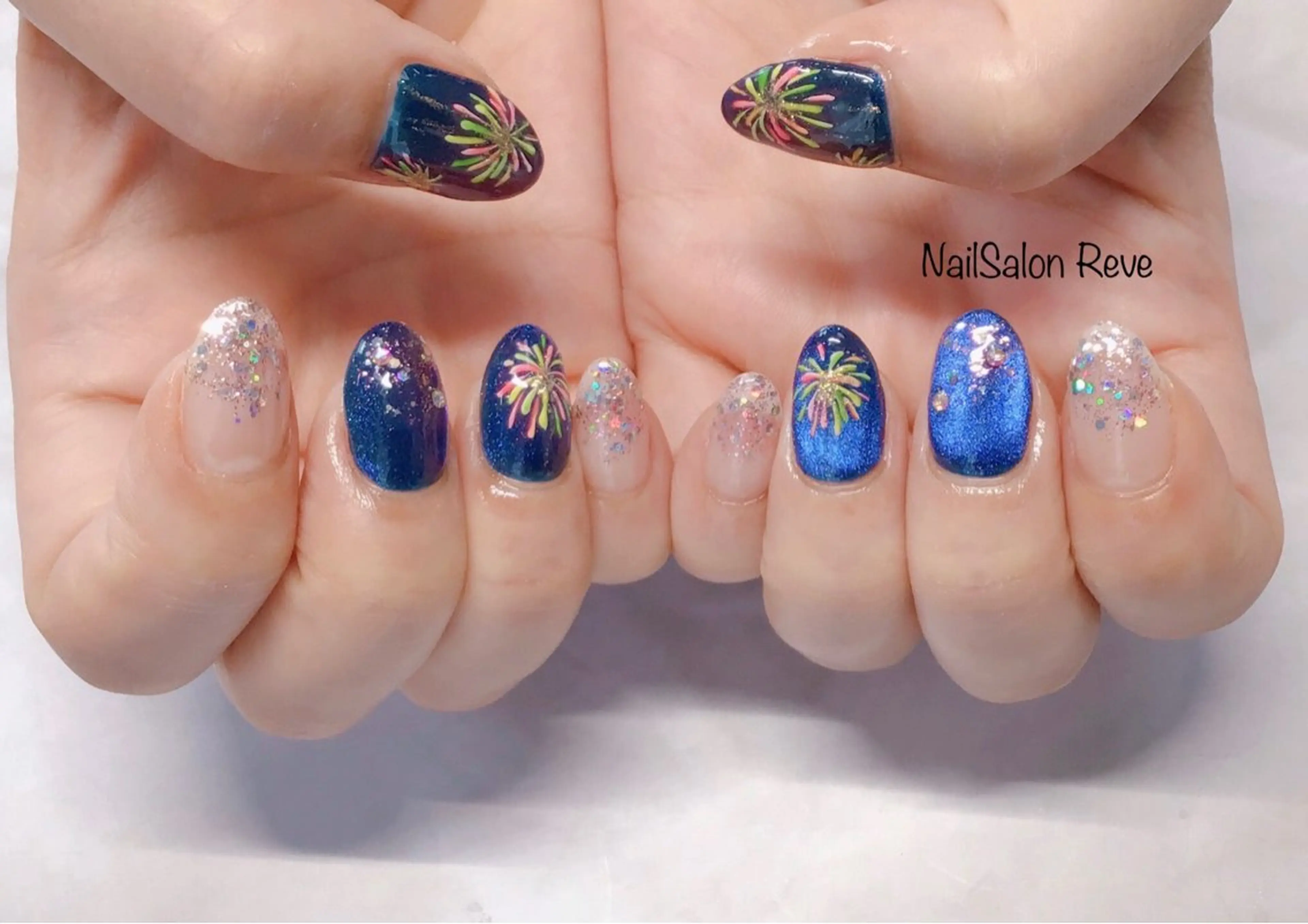ネイル フットネイル 夏ネイル ハンドネイル NailSalon   Reve（ネイルサロン レーヴ）所属・NailSalon Reveのネイルデザイン