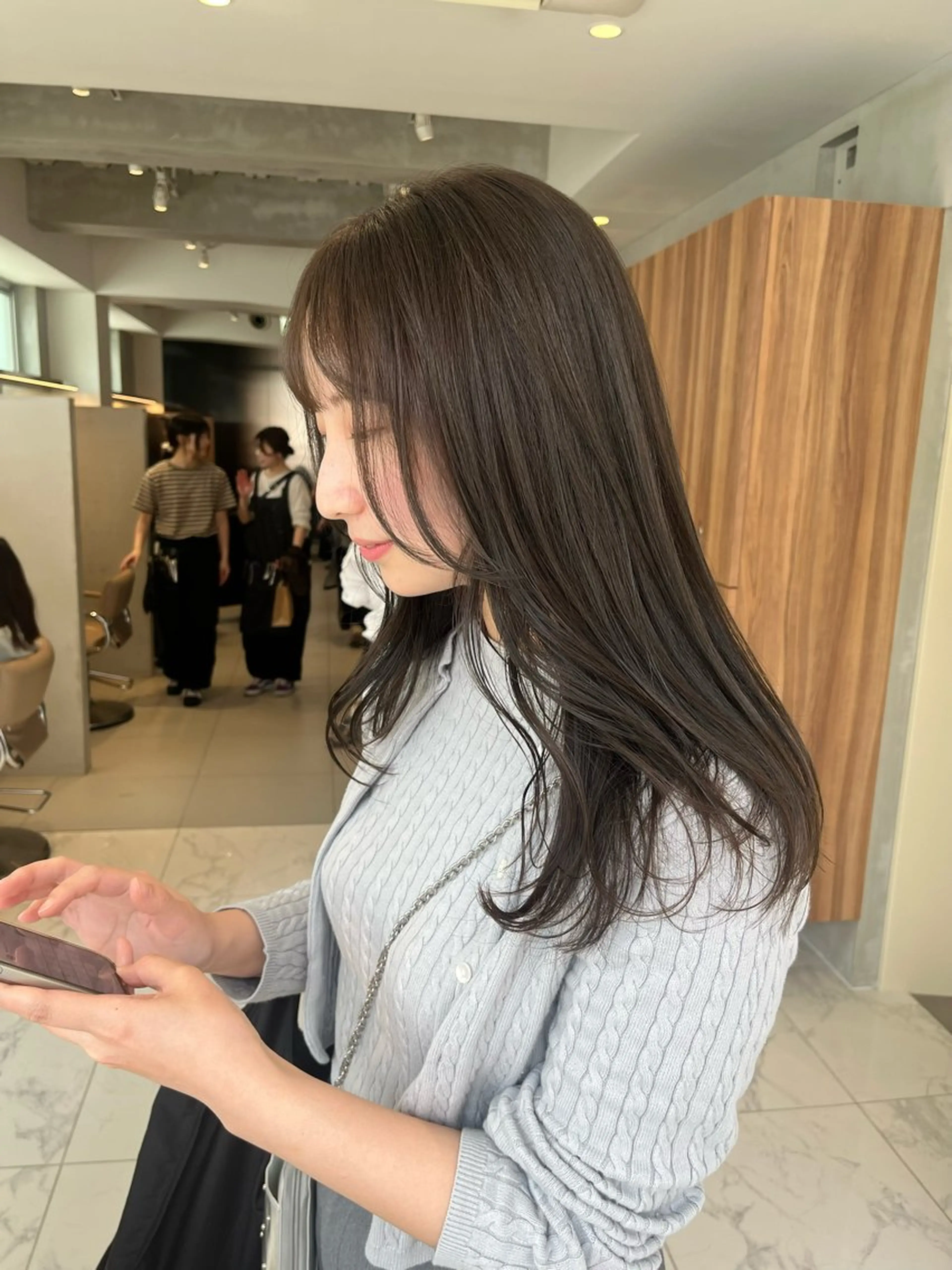 ロング レイヤーカット 🫒🫒ブリーチなし 艶カラー🫒ヤマシロのヘアスタイル