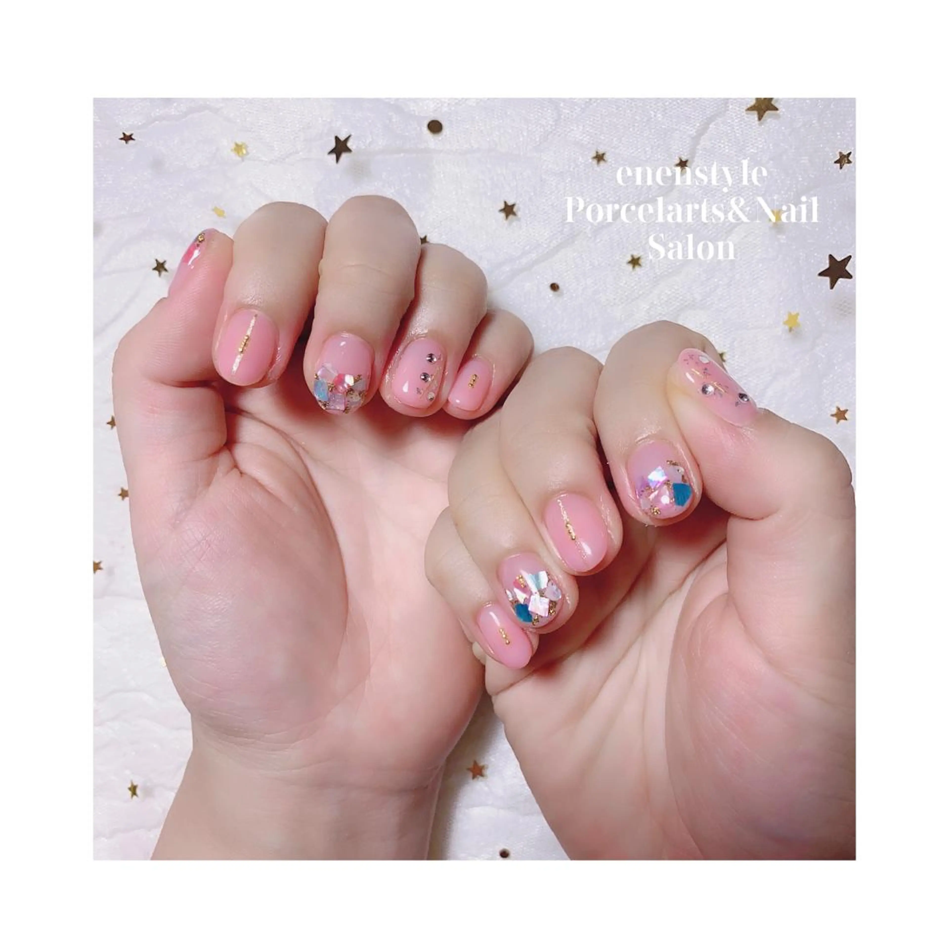 ショート ネイル ジェルネイル ニュアンスネイル オフィスネイル ワンカラーネイル パラジェル ハンドネイル 👑enen style👑のネイルデザイン