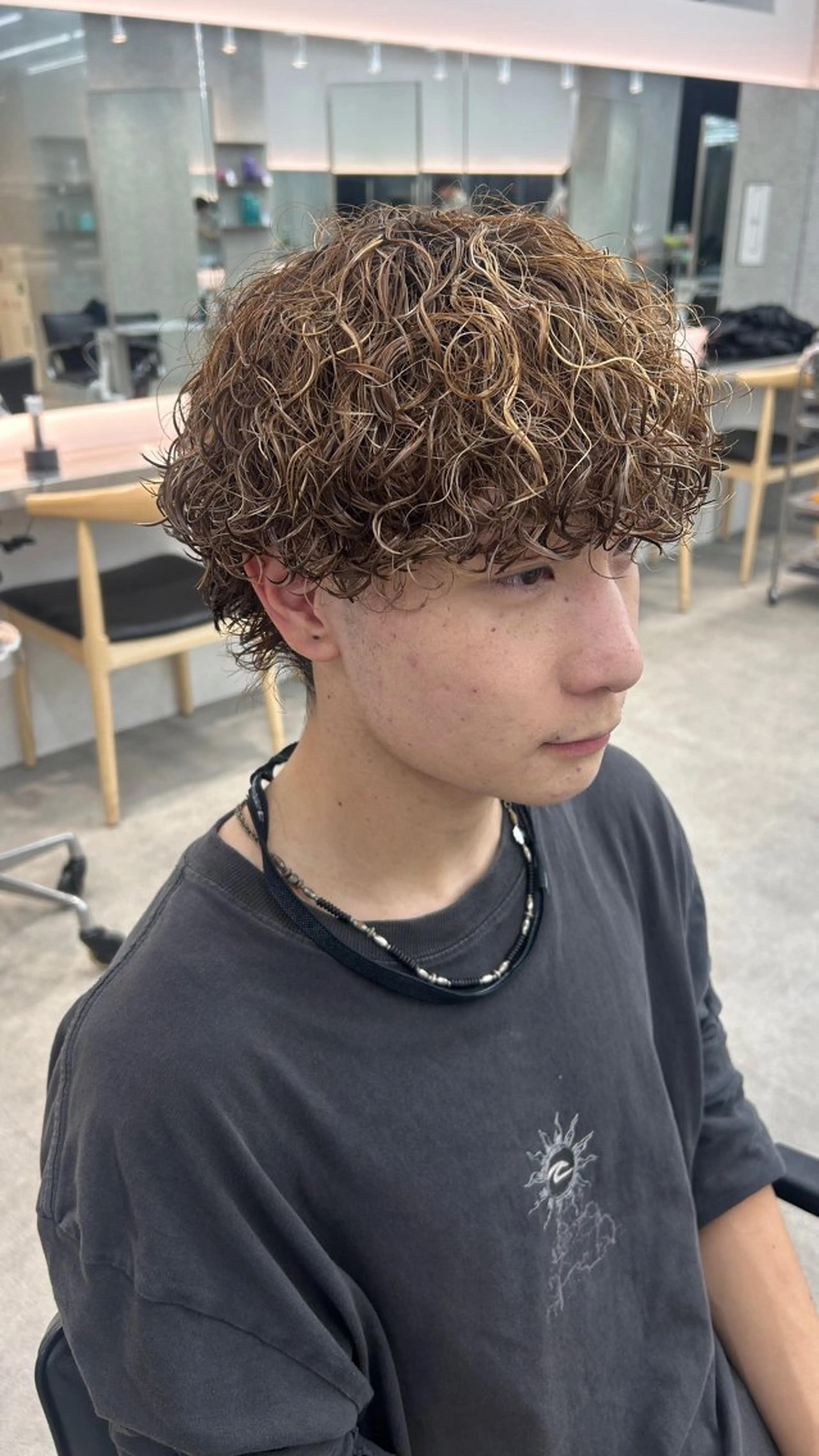 パーマ メンズ メンズパーマ プードルパーマ 波巻きパーマ プードルパーマ カット パーマ 湯浅禅也/プードル /波巻きパーマ/栄のヘアスタイル
