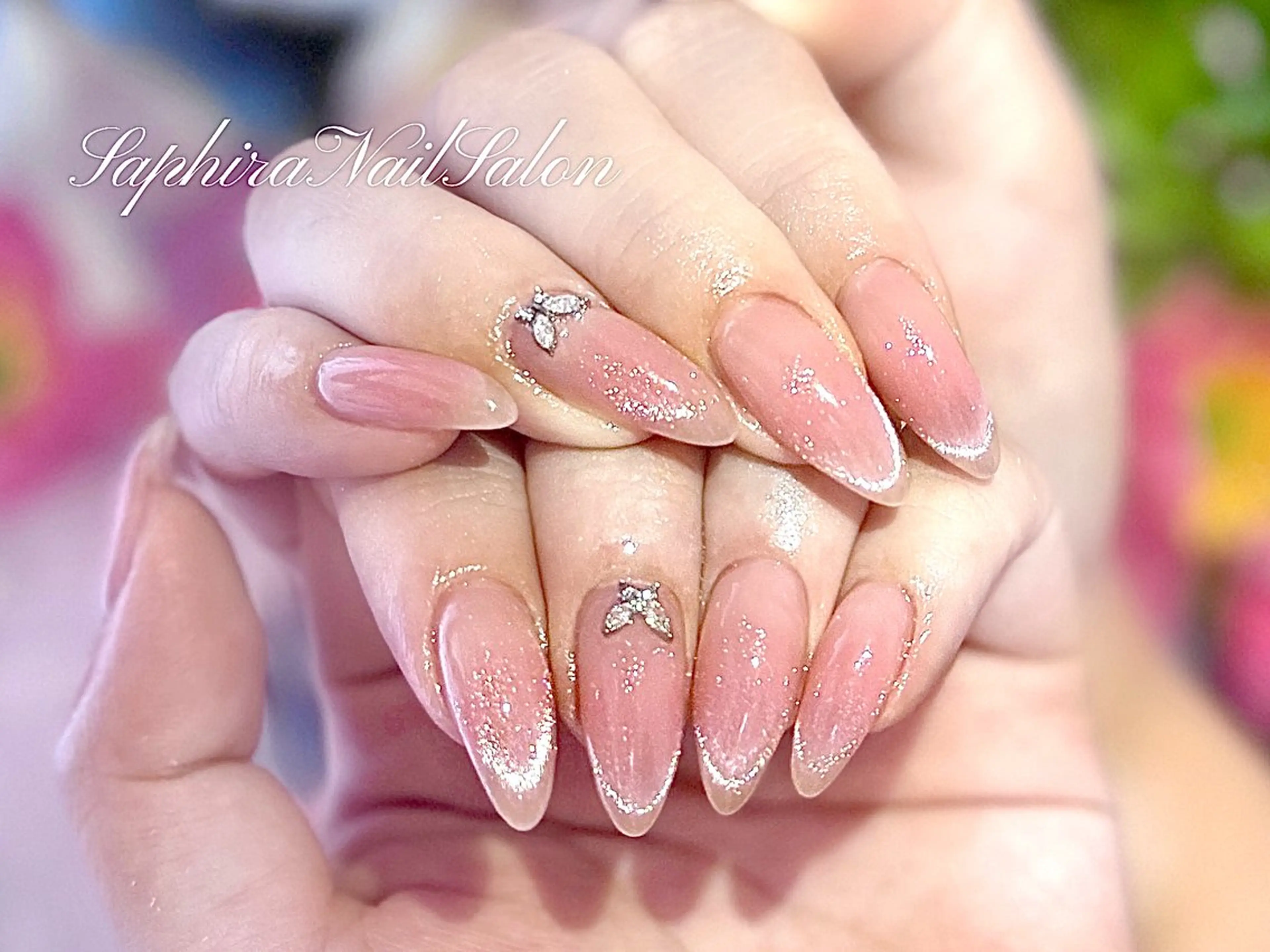 カラー ハンドネイル Saphiraネイル サロン錦糸町のネイルデザイン