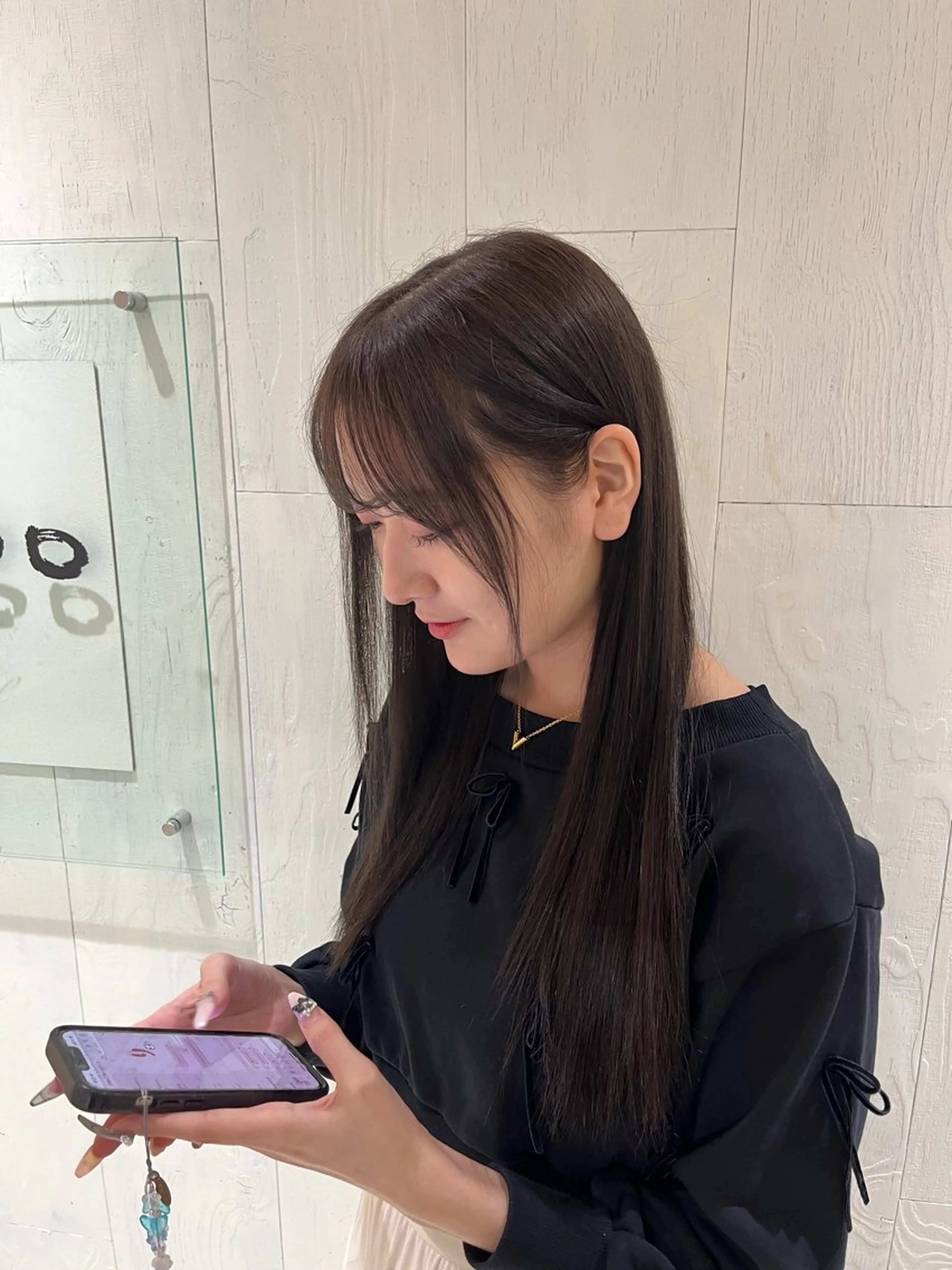 ロング カラー ラベンダーカラー 髪質改善 ブリーチなしWカラー レイヤー/Rickyのヘアスタイル