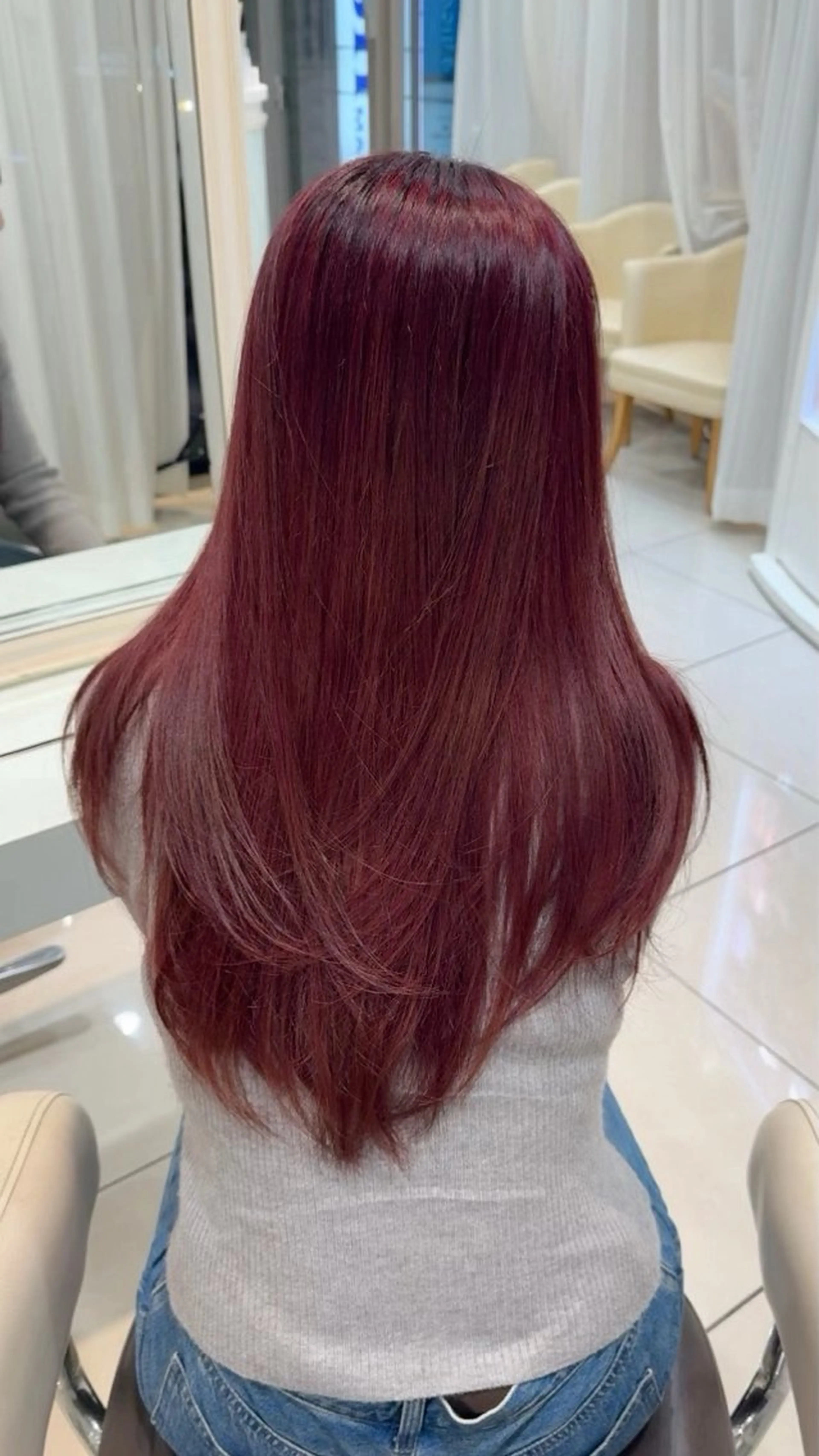 ロング カラー カット 【𝐀𝐬𝐡-池袋 】ひな 🎀💭のヘアスタイル