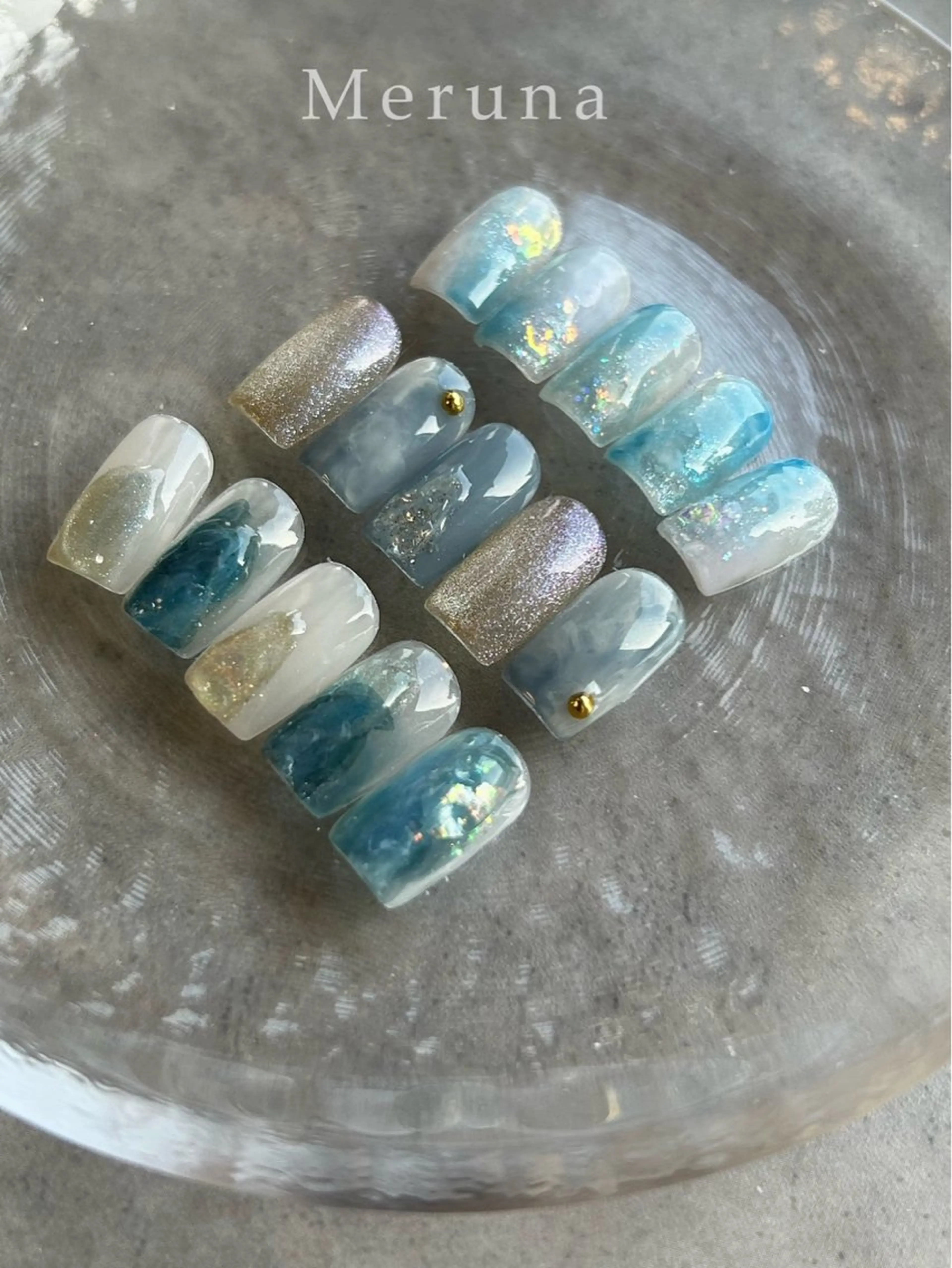 ネイル 夏ネイル ハンドネイル Meruna .ﾒﾙｰﾅ.のネイルデザイン