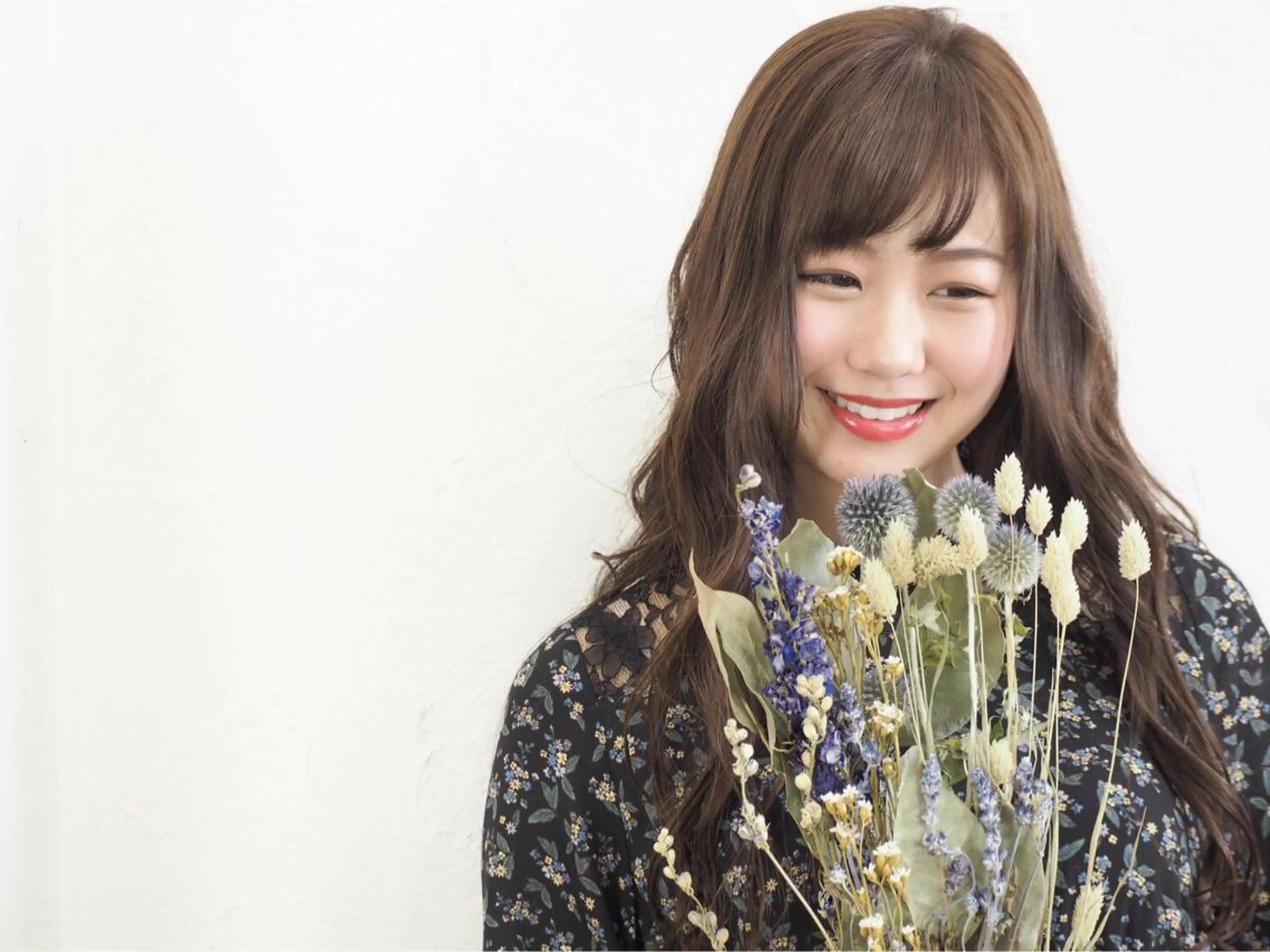 ロング カラー パーマ ヘアアレンジ 撮影モデル 堀 大輔のヘアスタイル