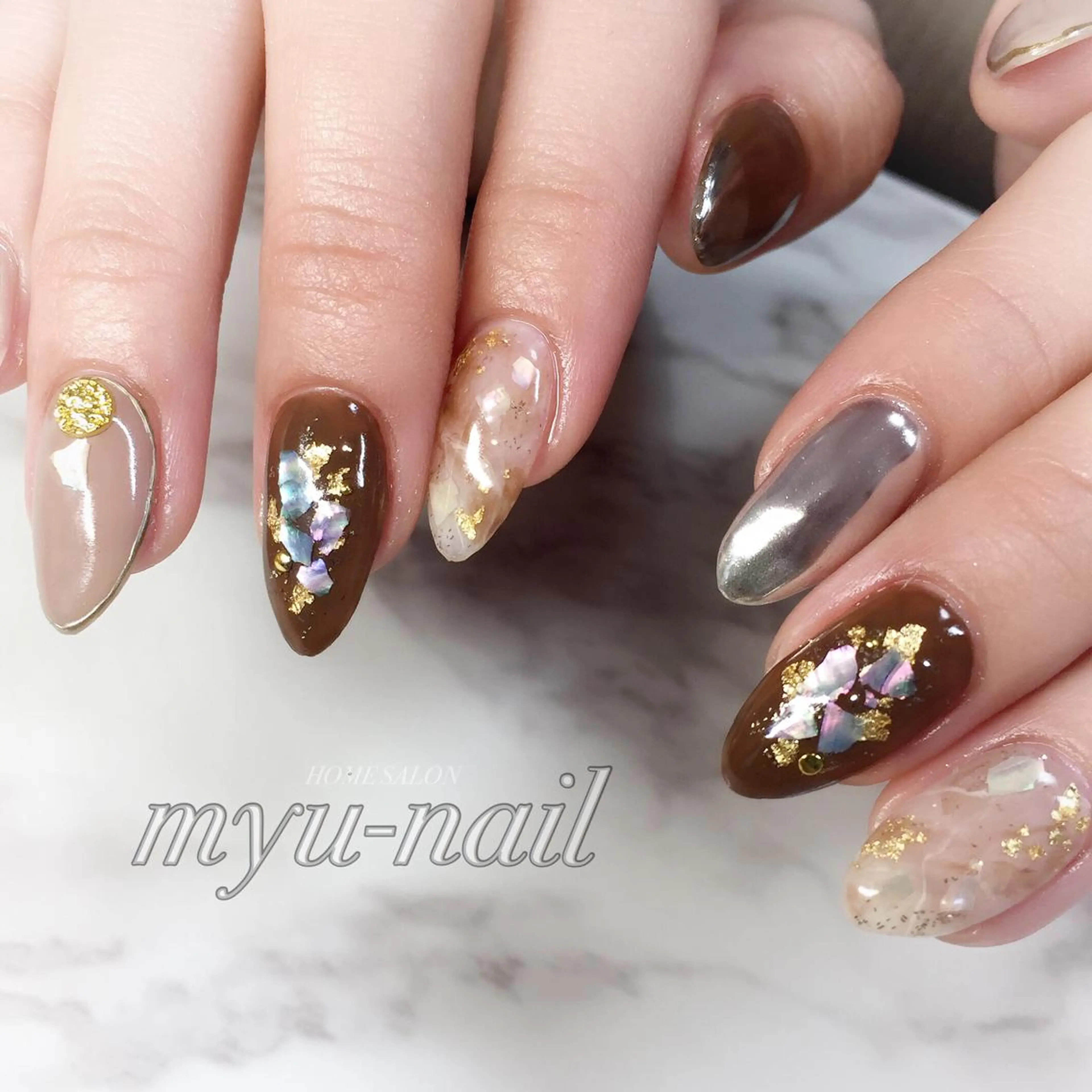 ネイル ホームサロン myu-nailのネイルデザイン