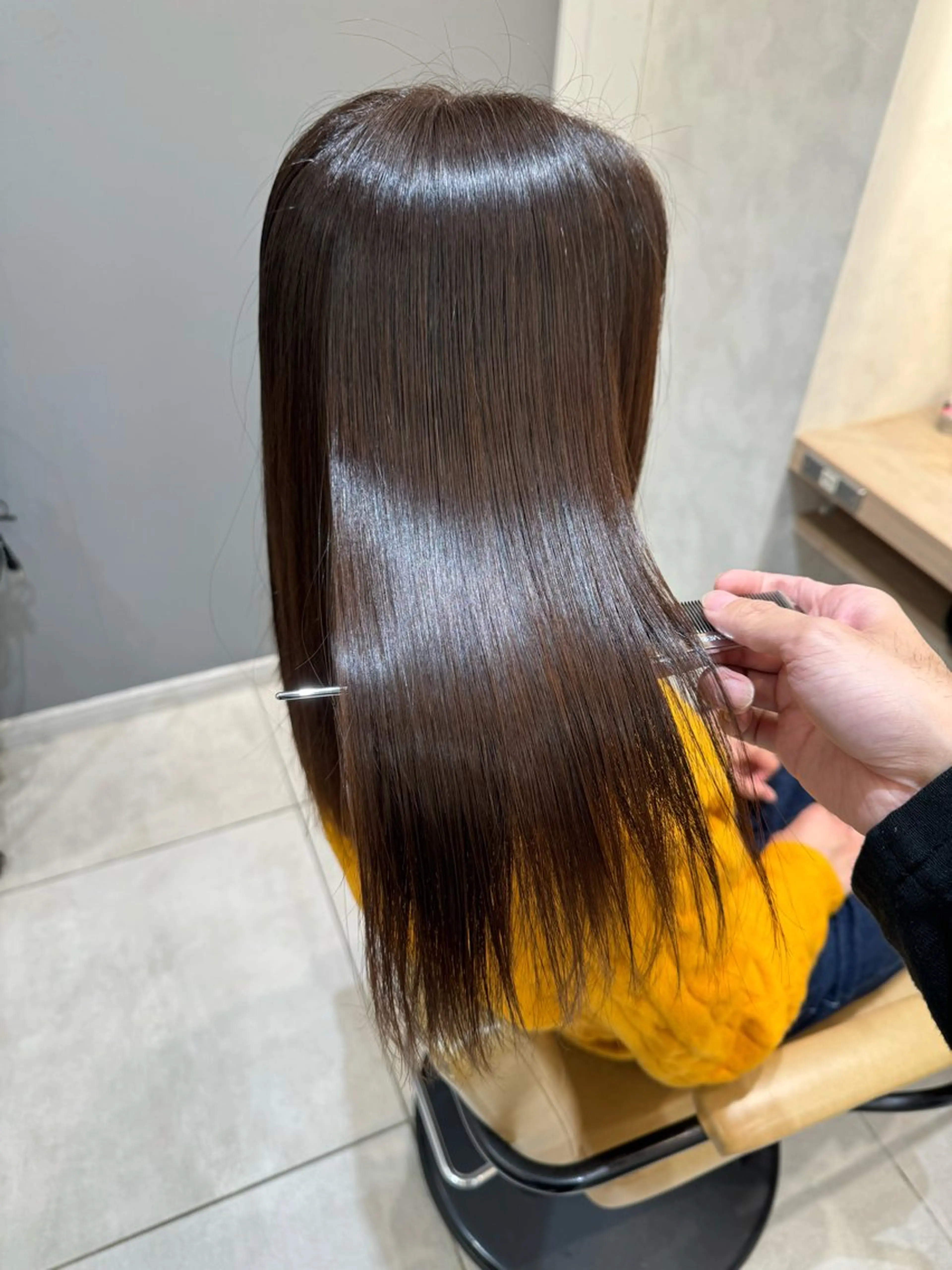 ミディアム 髪質改善 縮毛矯正 トリートメント ⭐️⭐️縮毛矯正の スペシャリスト松本✨のヘアスタイル