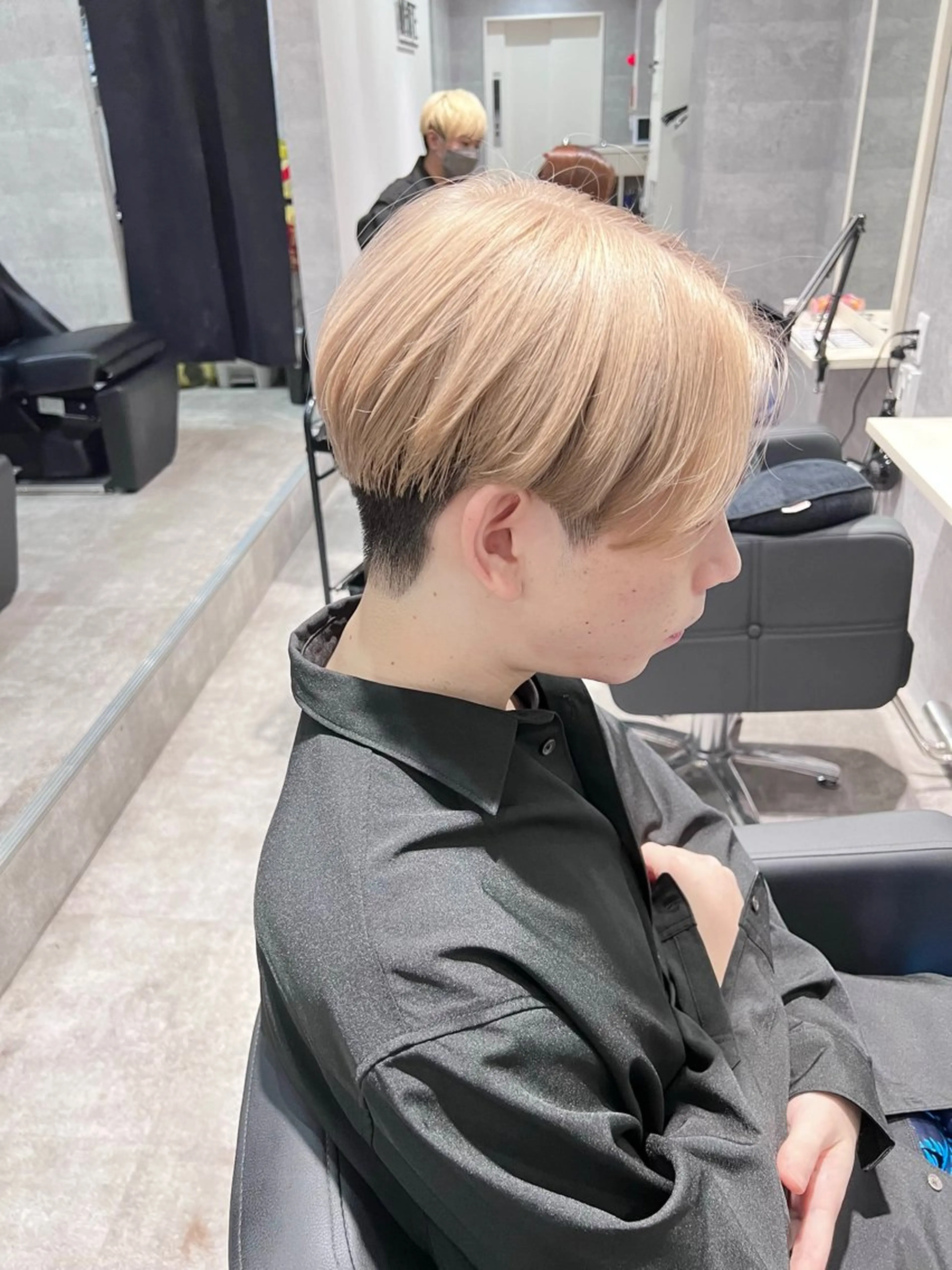 メンズ 細字 達哉のヘアスタイル