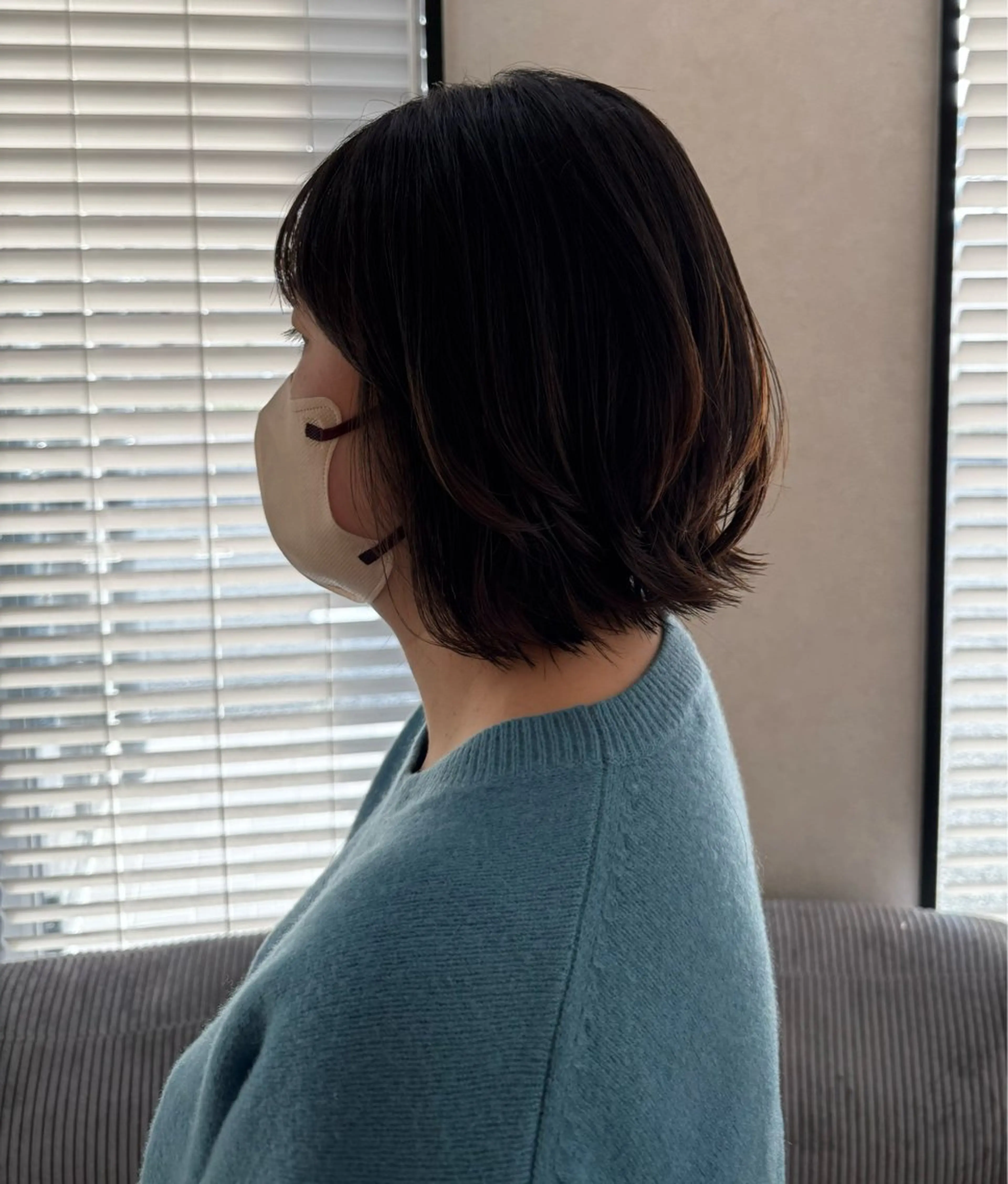 ミディアム くびれヘア 北川 栞菜のヘアスタイル