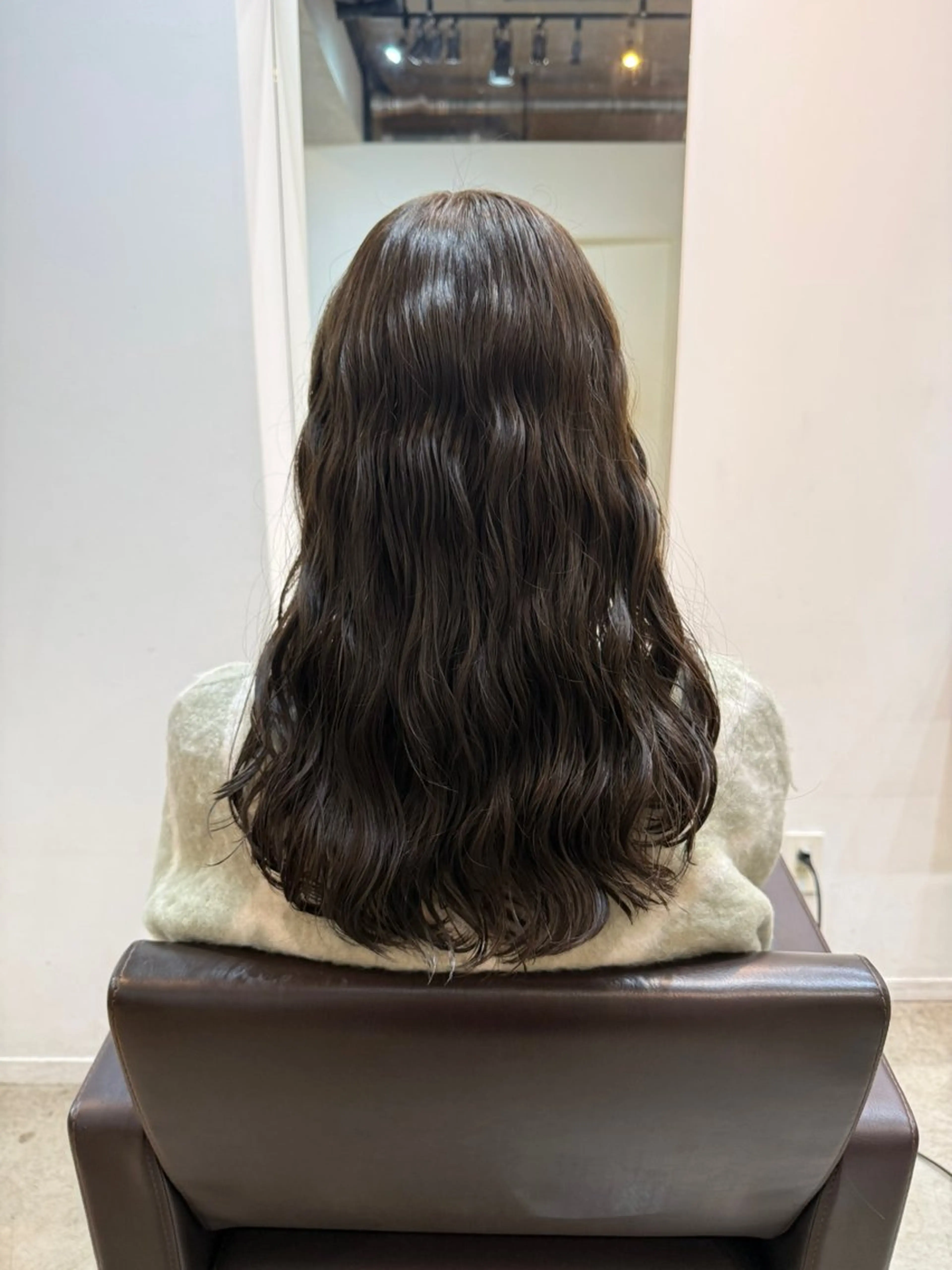 セミロング カット ヘアカラー パーマ トリートメント デジタルパーマ/ ウェーブパーマ/神野のヘアスタイル