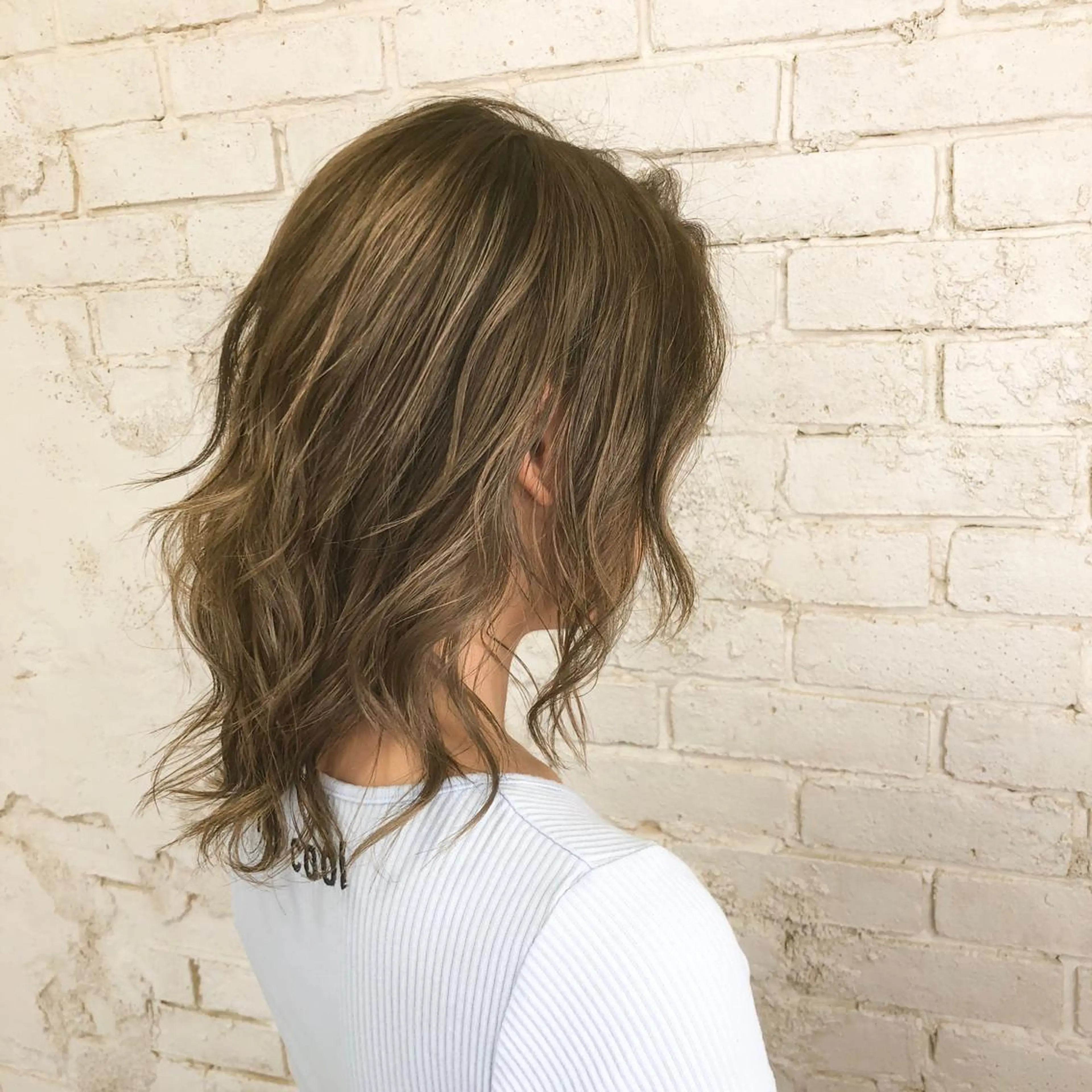 セミロング カラー welring hair salonのヘアスタイル