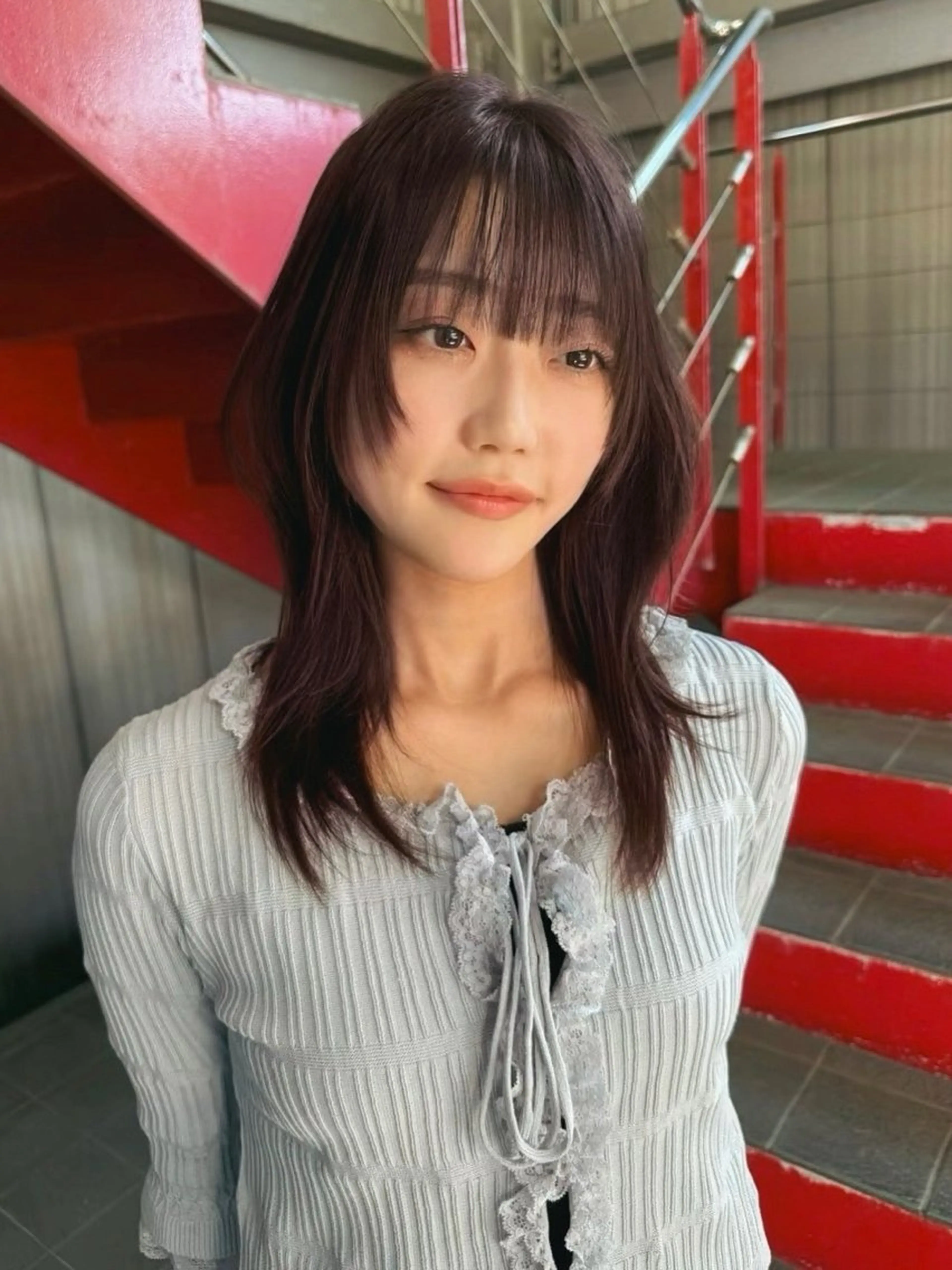 【ご新規様限定価格/人気No.1🌟】カット+艶カラー+オージュアトリートメント🍓の写真