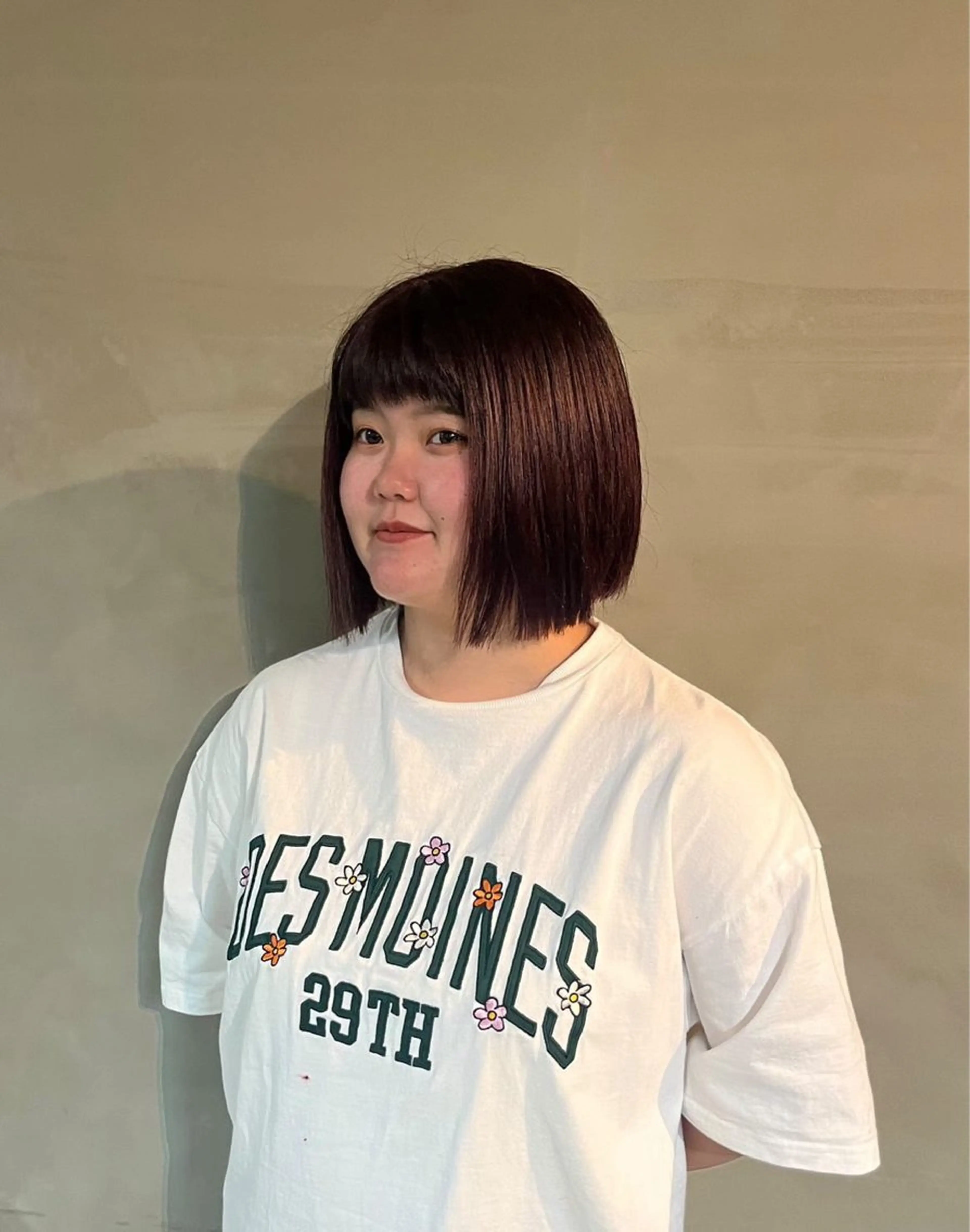 カラー 石江 奈琉のヘアスタイル