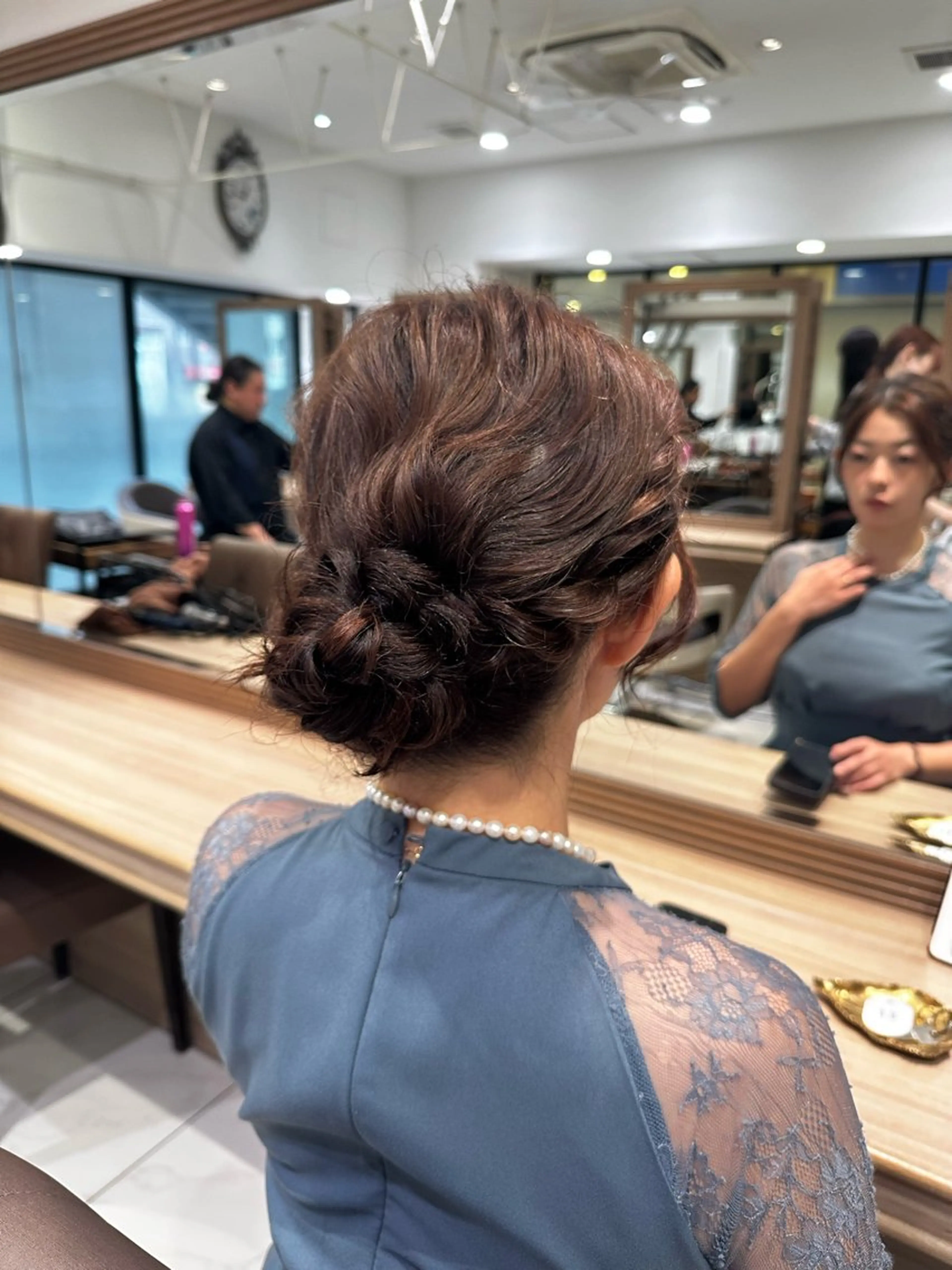 ミディアム ヘアアレンジ ヘアセット ヘアセット/メンズ パーマChihoのヘアスタイル