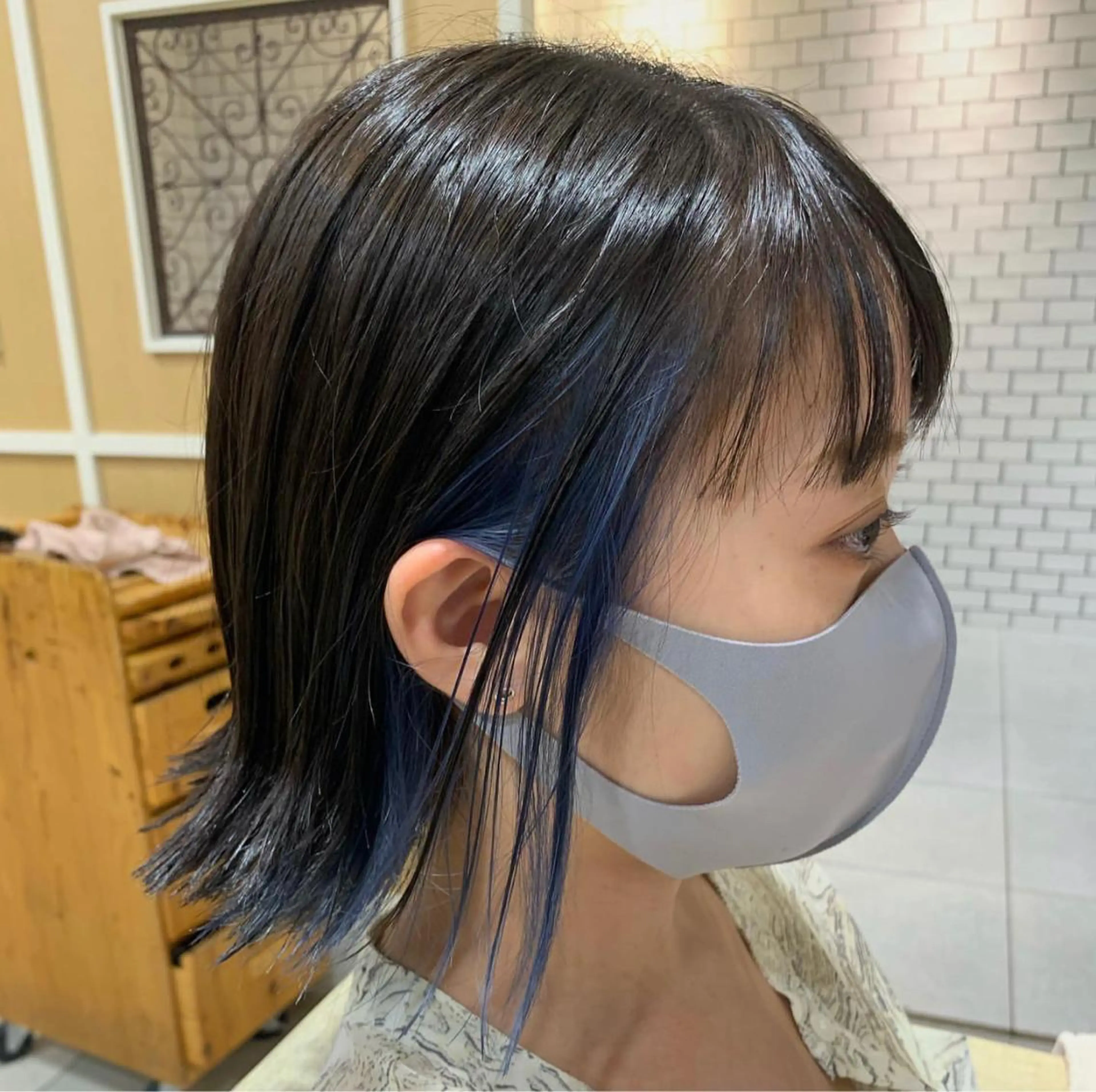 ショート カラー 馬場智哉 白髪ぼかしハイライトのヘアスタイル