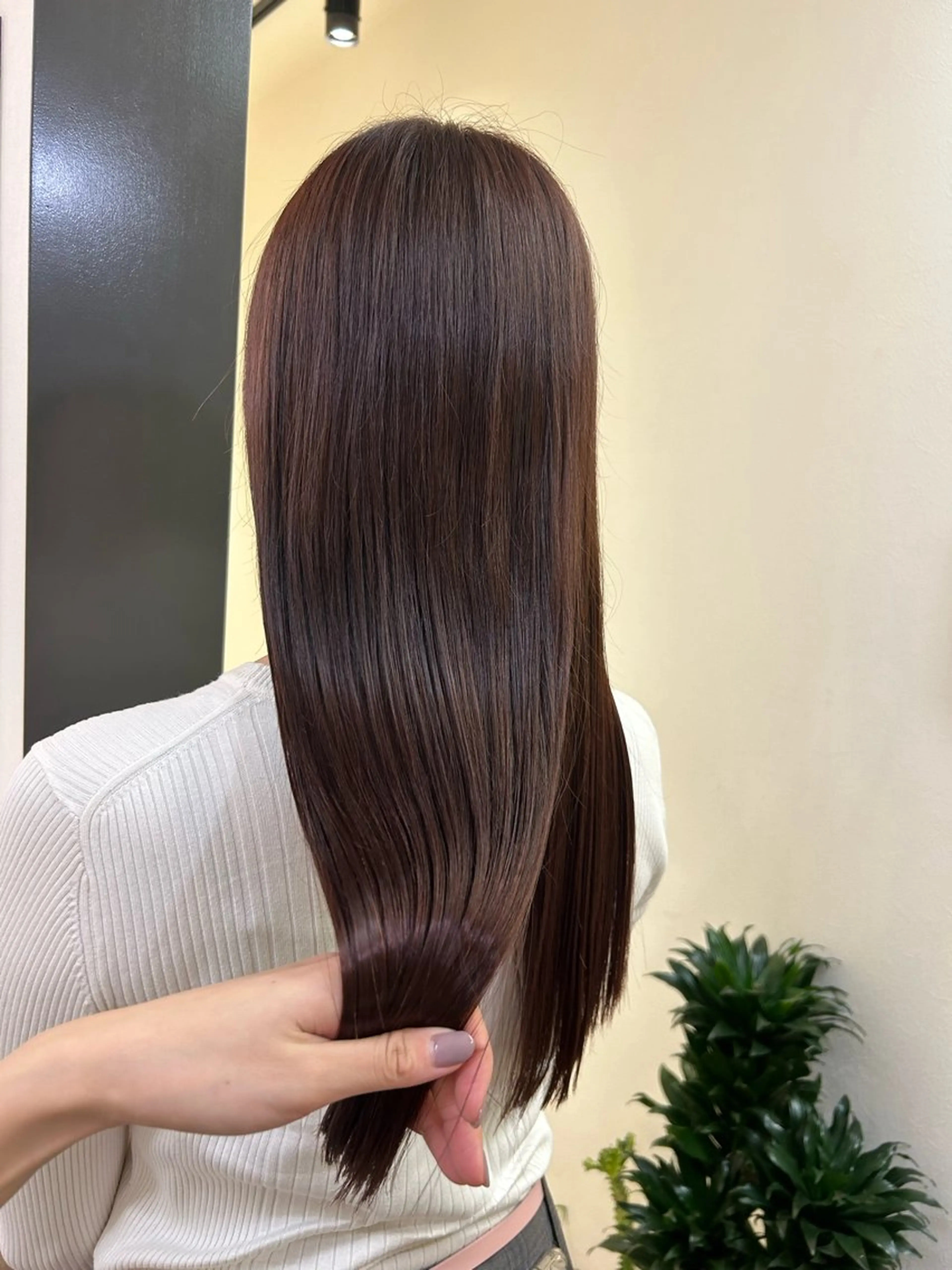 ロング カラー ブラウンカラー ピンクカラー ピンクブラウン hub hair レイヤー/透明感のヘアスタイル