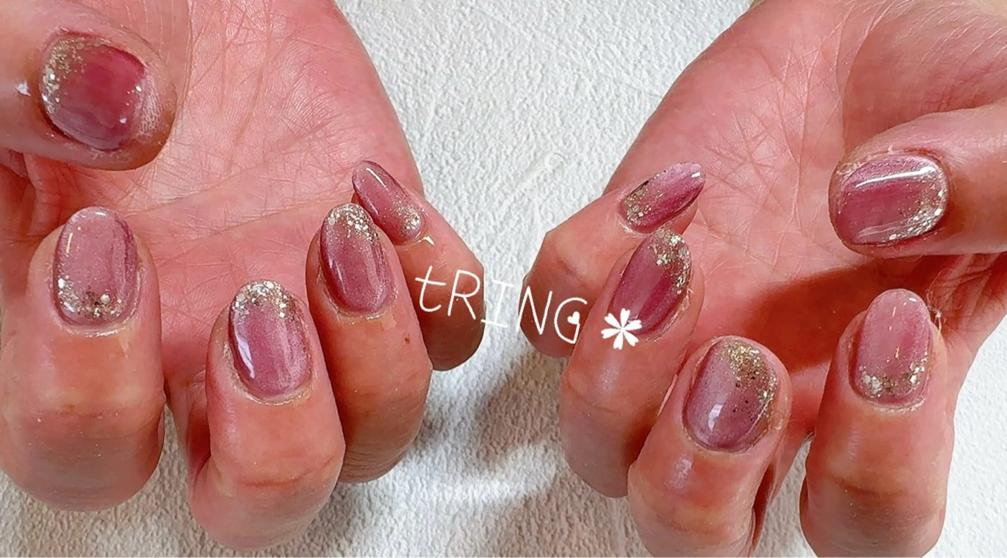 ネイル ハンドネイル tRING＊ しいの木台のネイルデザイン