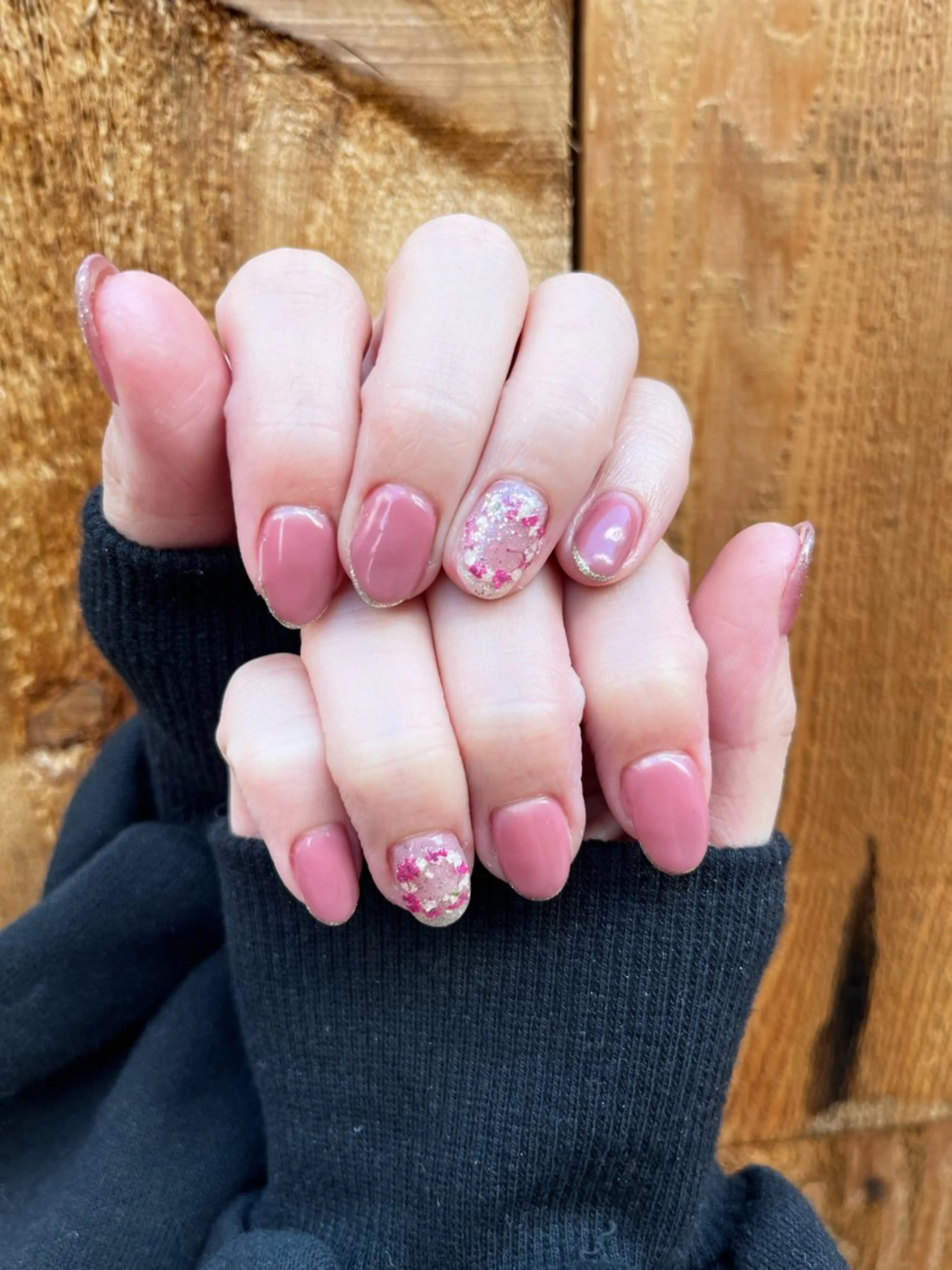 ネイル アートネイル ラメ(グリッター) オフィスネイル 夏ネイル ハンドネイル プライベートサロン N's Nailのネイルデザイン