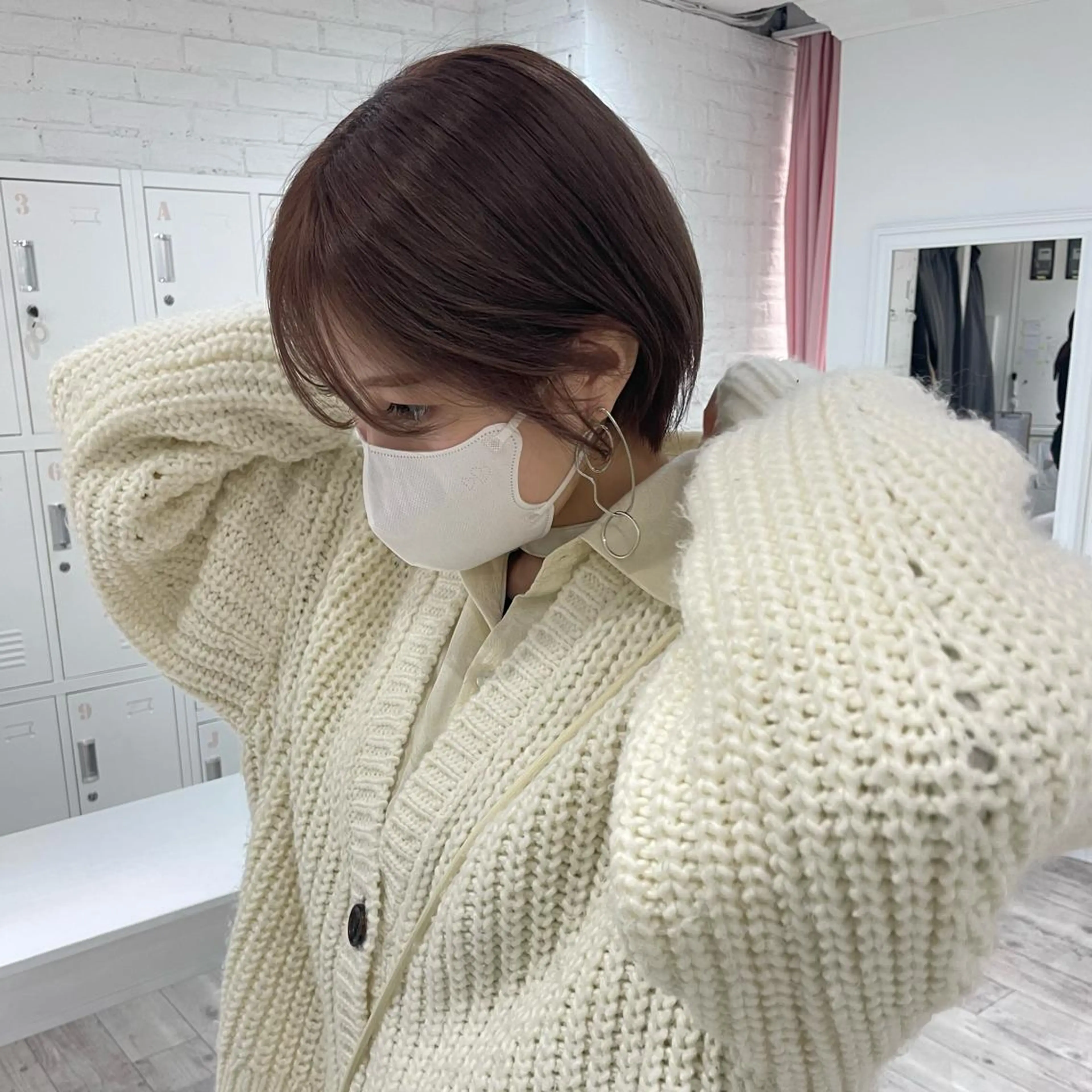 ショート カラー ブリーチ ヘアアレンジ/ 暖色🩵hazukiのヘアスタイル