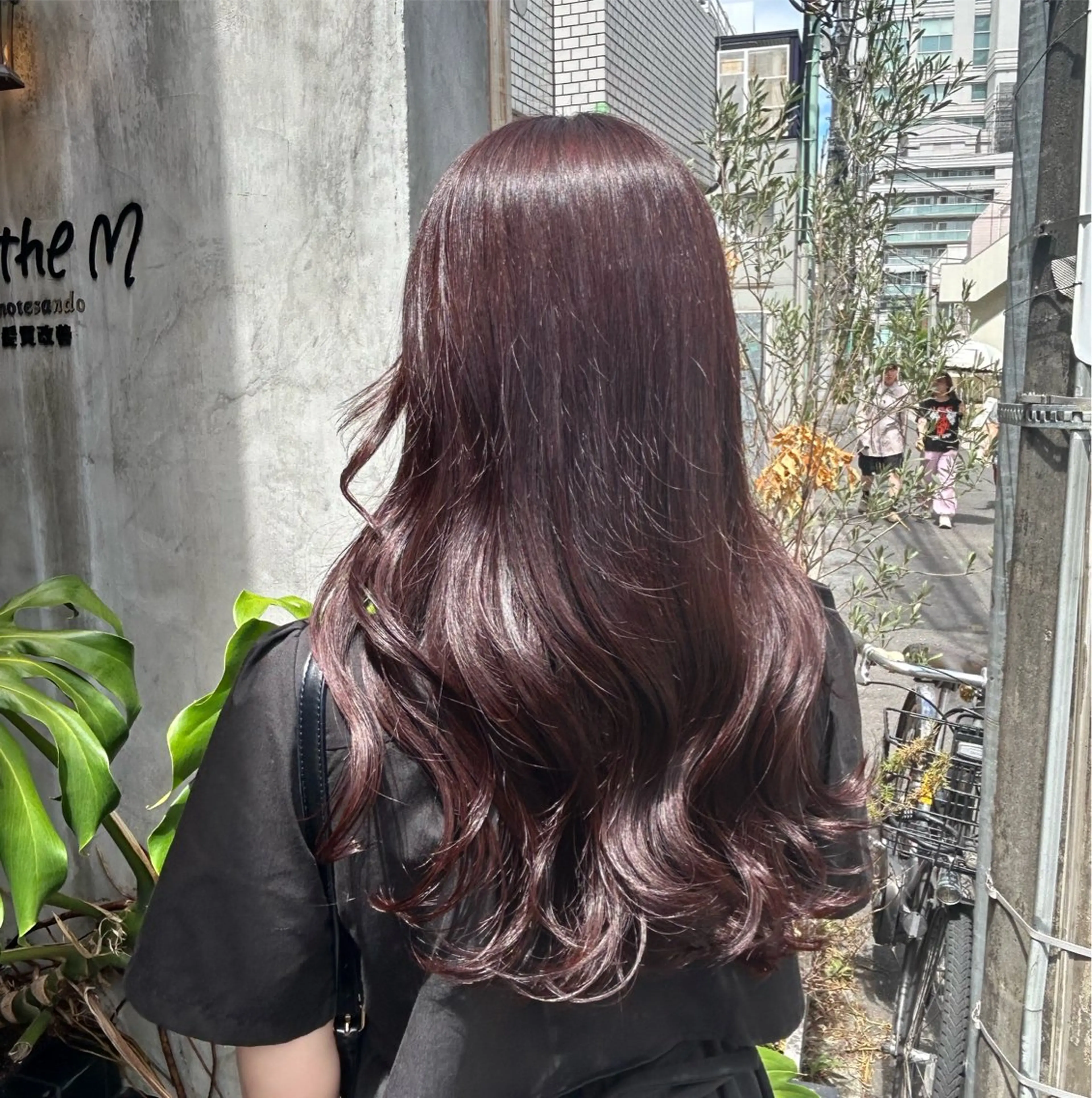 ロング カラー ヘアカラー パーマ トリートメント 🌷ラベンダーピンク 顔まわり🌷ねいろのヘアスタイル