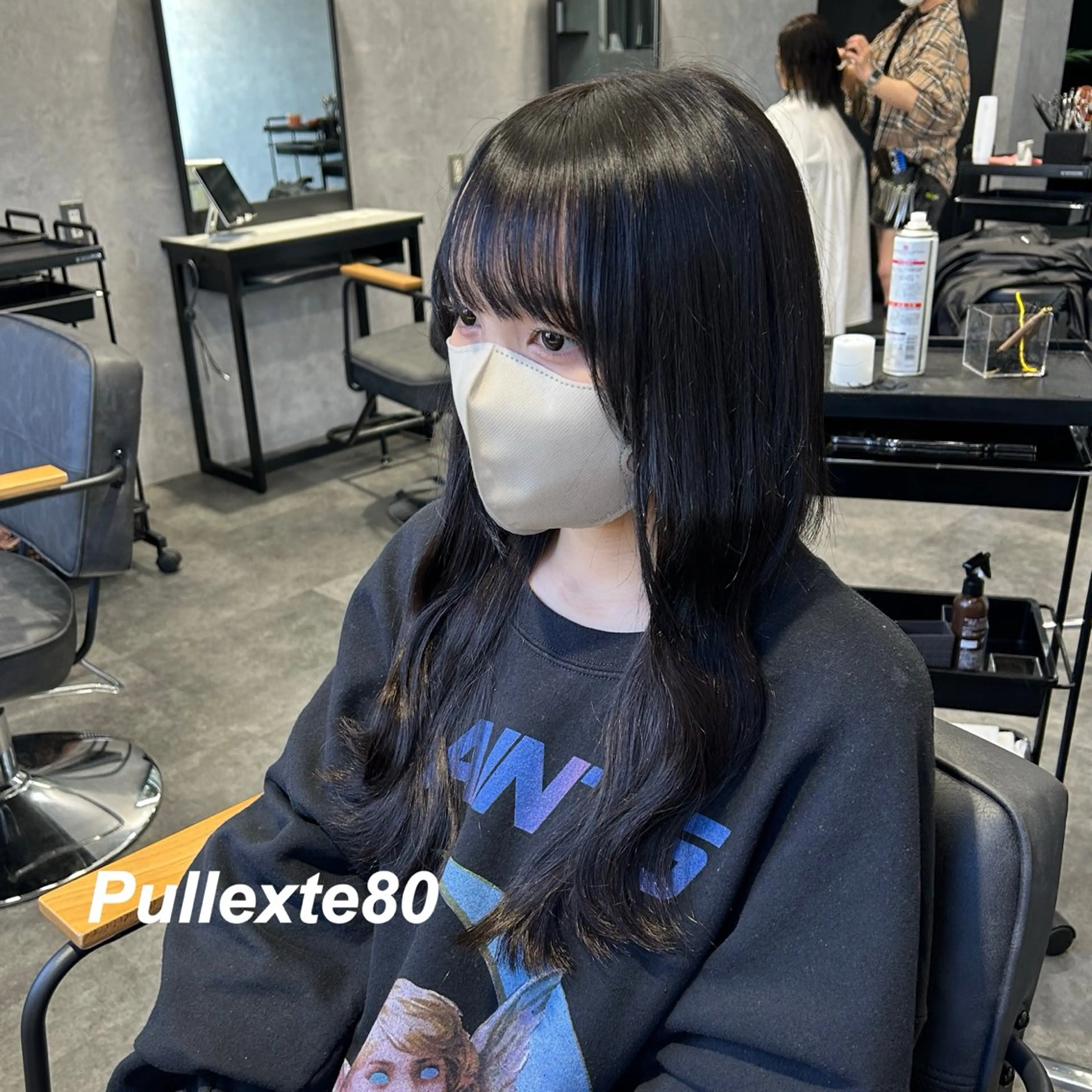 ロング ボブ エクステ プルエクステ/インナ ーカラー🦊はるなのヘアスタイル