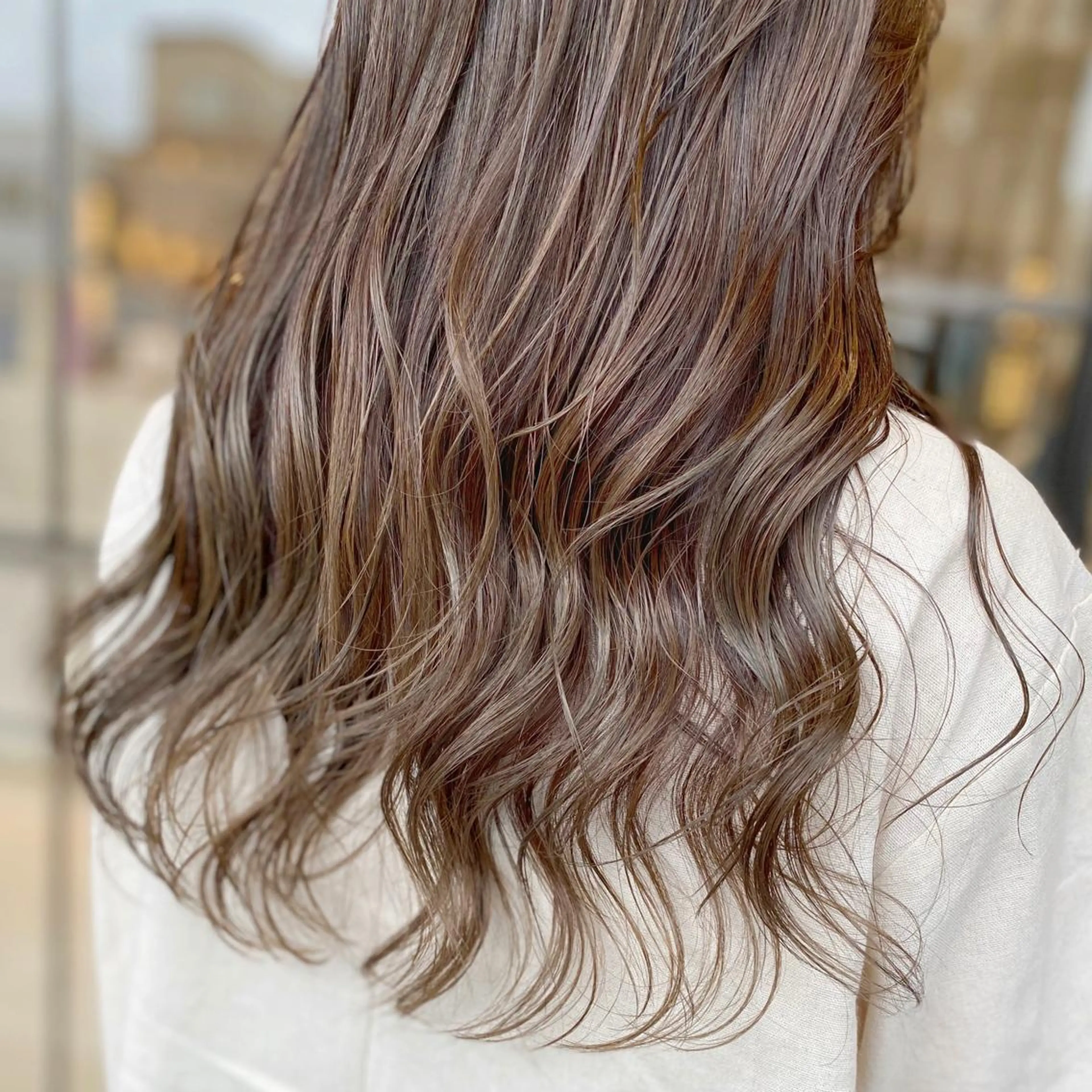 ロング ハイライト ボブ/ハイトーン 福生Radix 下田のヘアスタイル