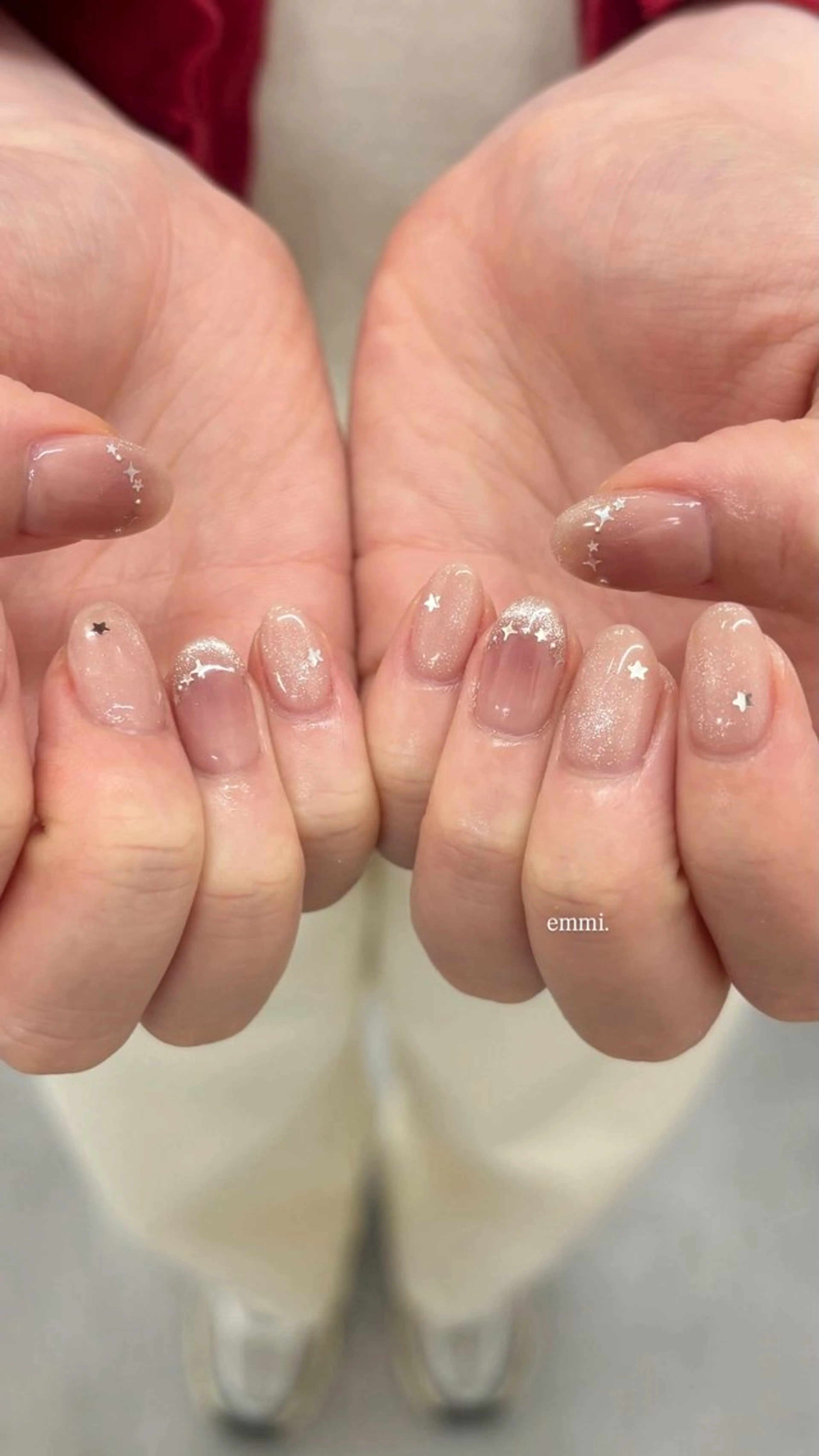 ネイル チークネイル ハンドネイル emmi nailのネイルデザイン