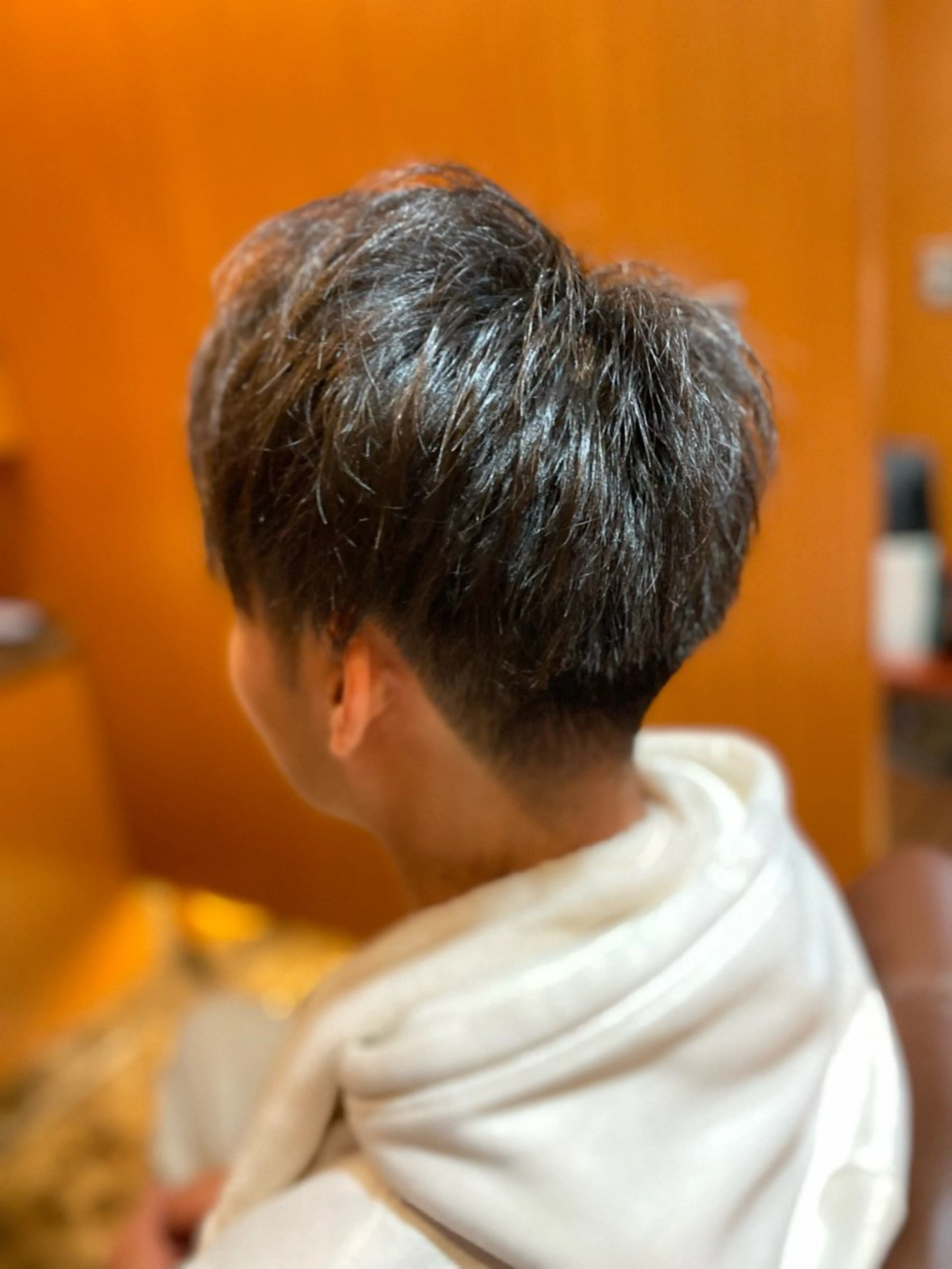 ミディアム 北川 竜也のヘアスタイル