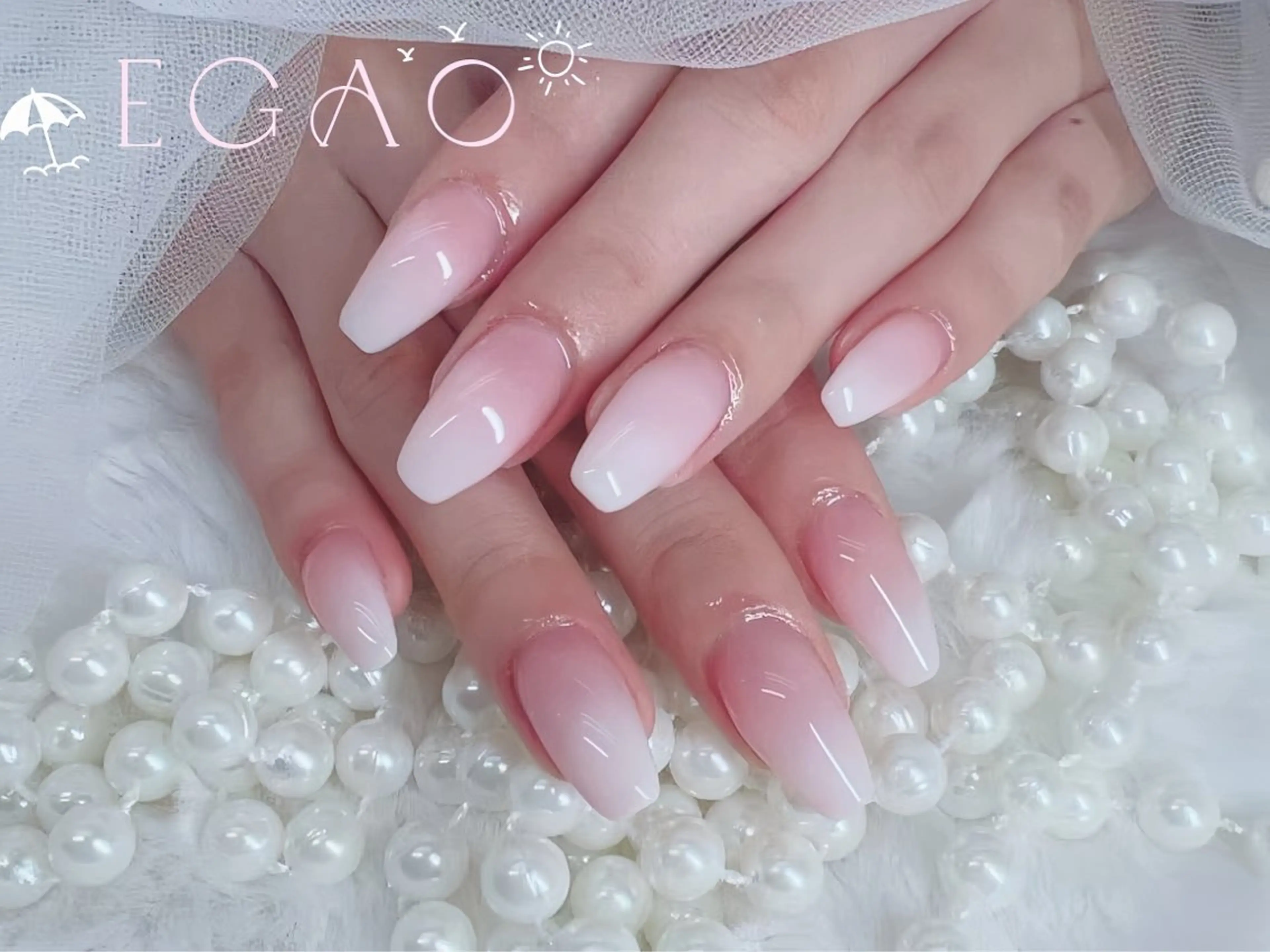 ネイル アートネイル フットネイル フレンチネイル ジェルネイル グラデーション ハンドネイル Egao Nail錦糸町店のネイルデザイン