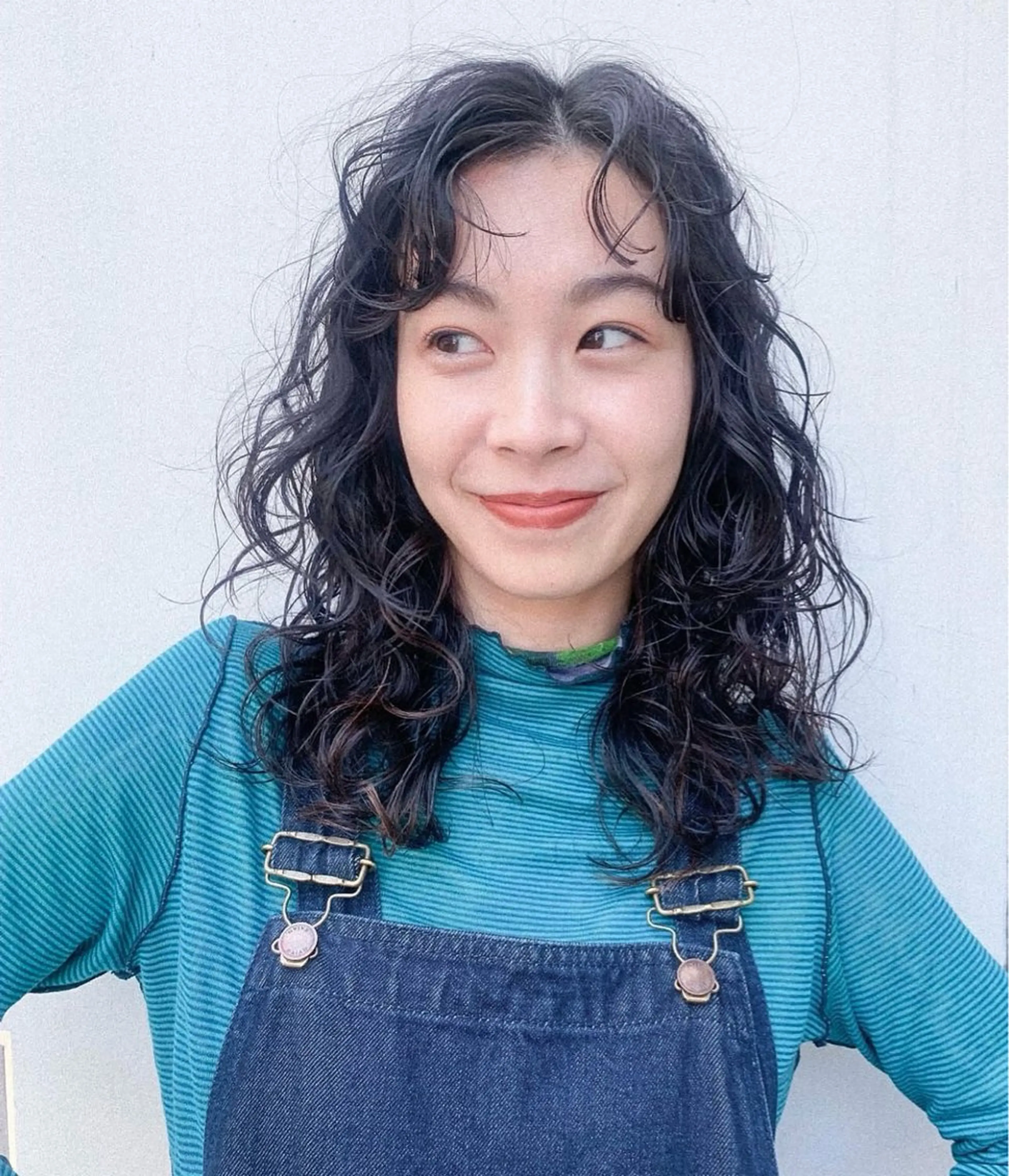 セミロング パーマ セミロングパーマ カット パーマ トリートメント 似合わせヘア 💐たかさきかなこのヘアスタイル