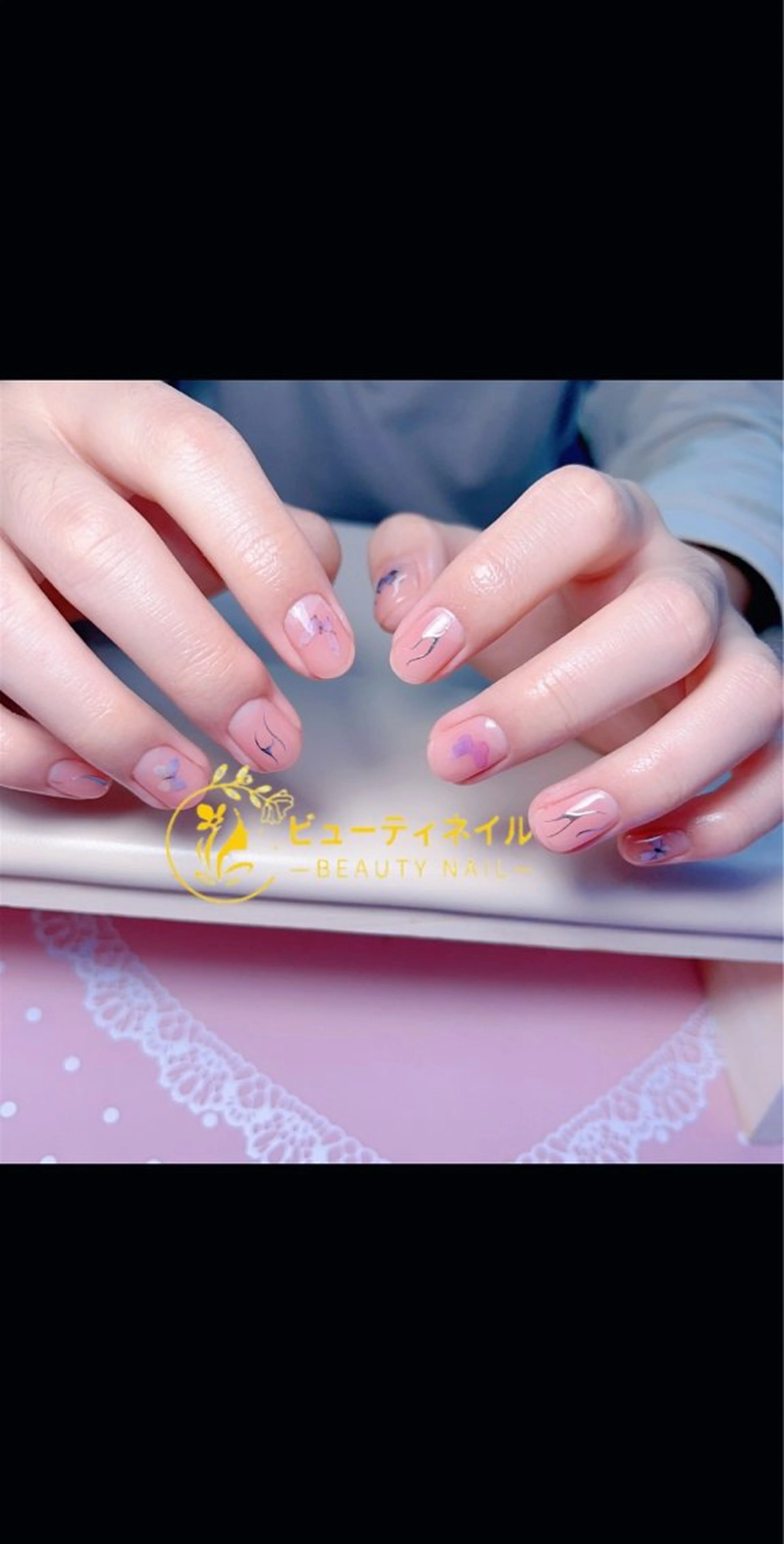 ネイル 長さ出し ジェルネイル Moonstone Salonのネイルデザイン
