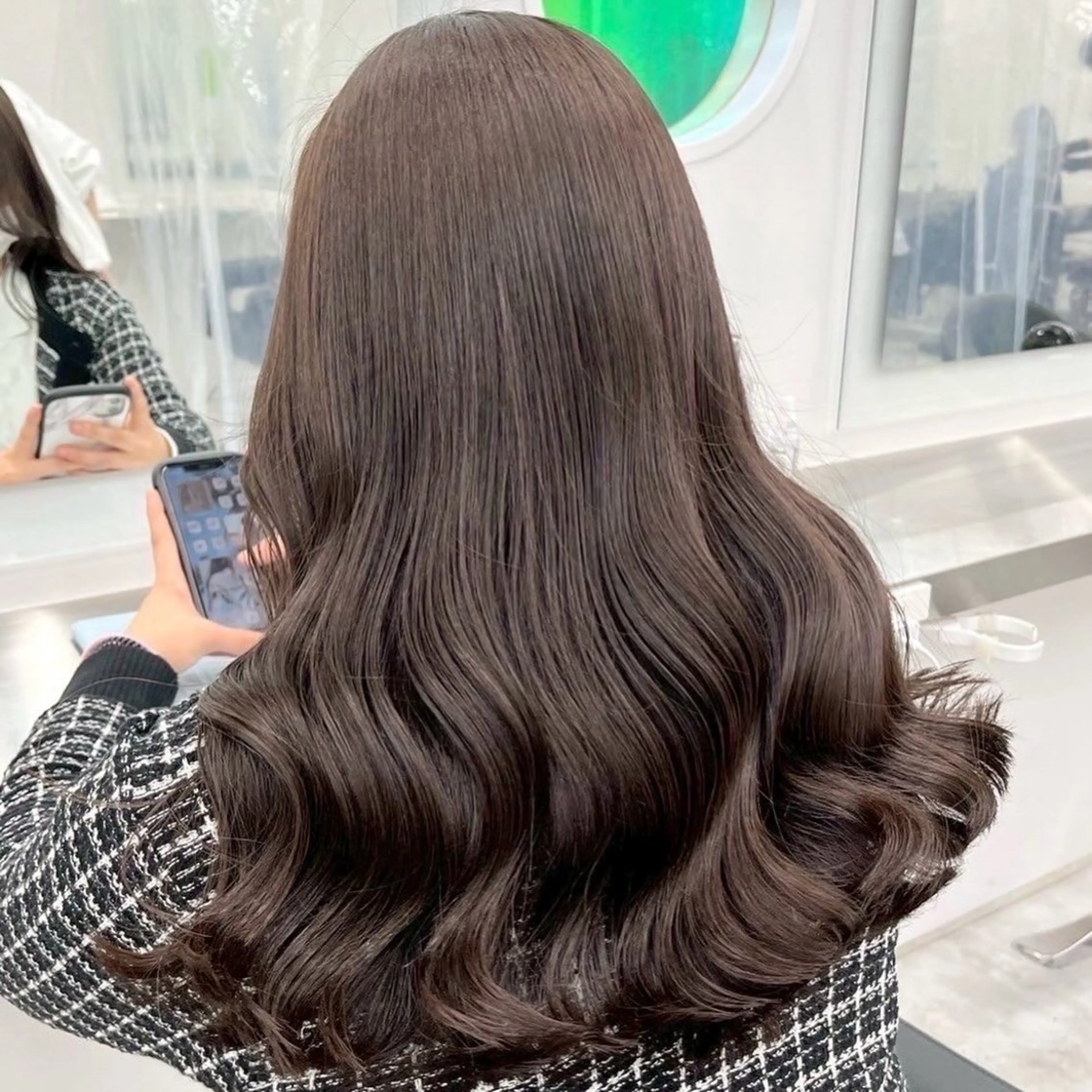 ロング カラー ヘアカラー トリートメント 🧸モテブラウン/ ベージュ🥯カホ🍯のヘアスタイル