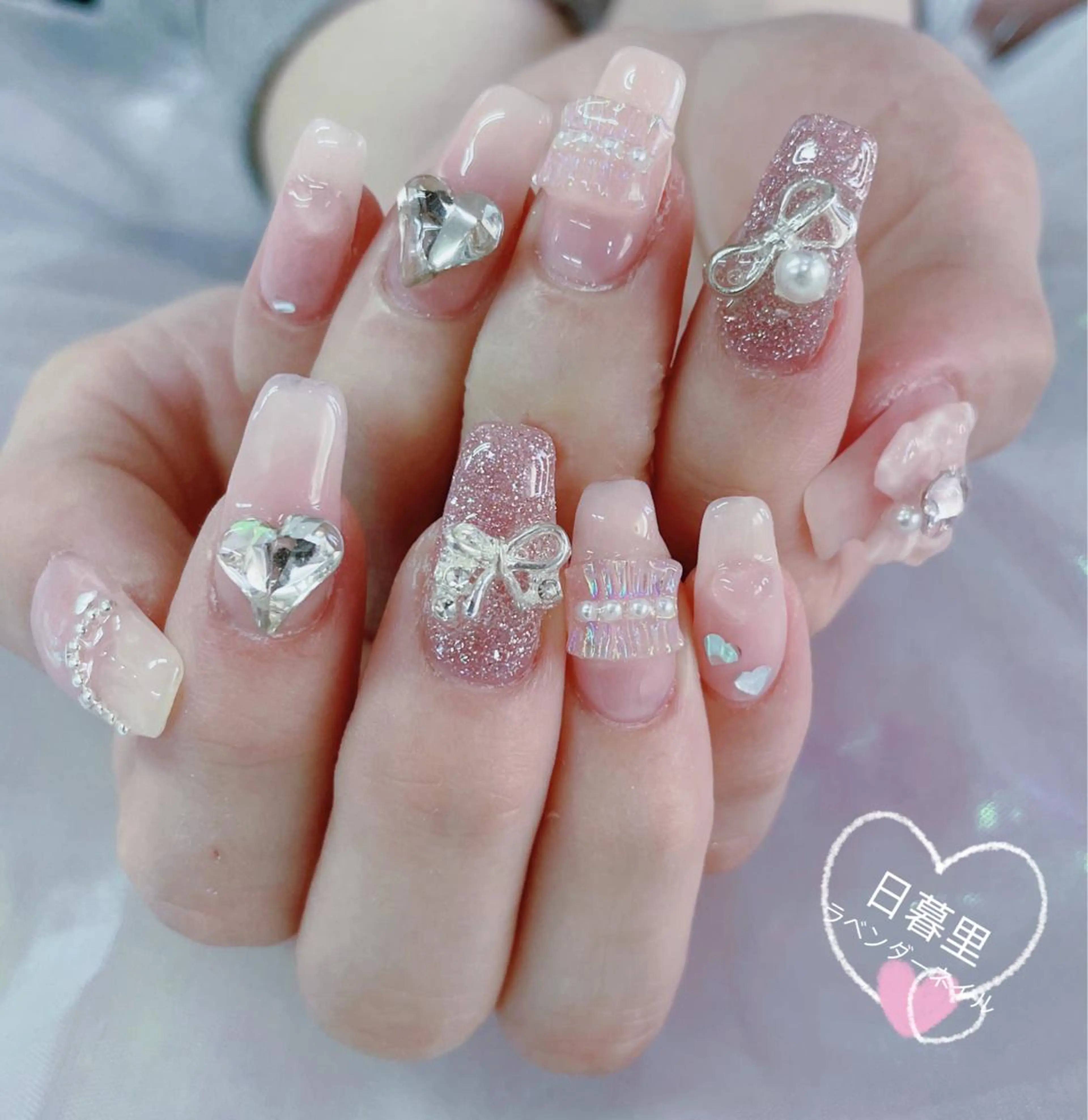 ネイル ラベンダー💖日暮里 ルル💖ネイルのネイルデザイン