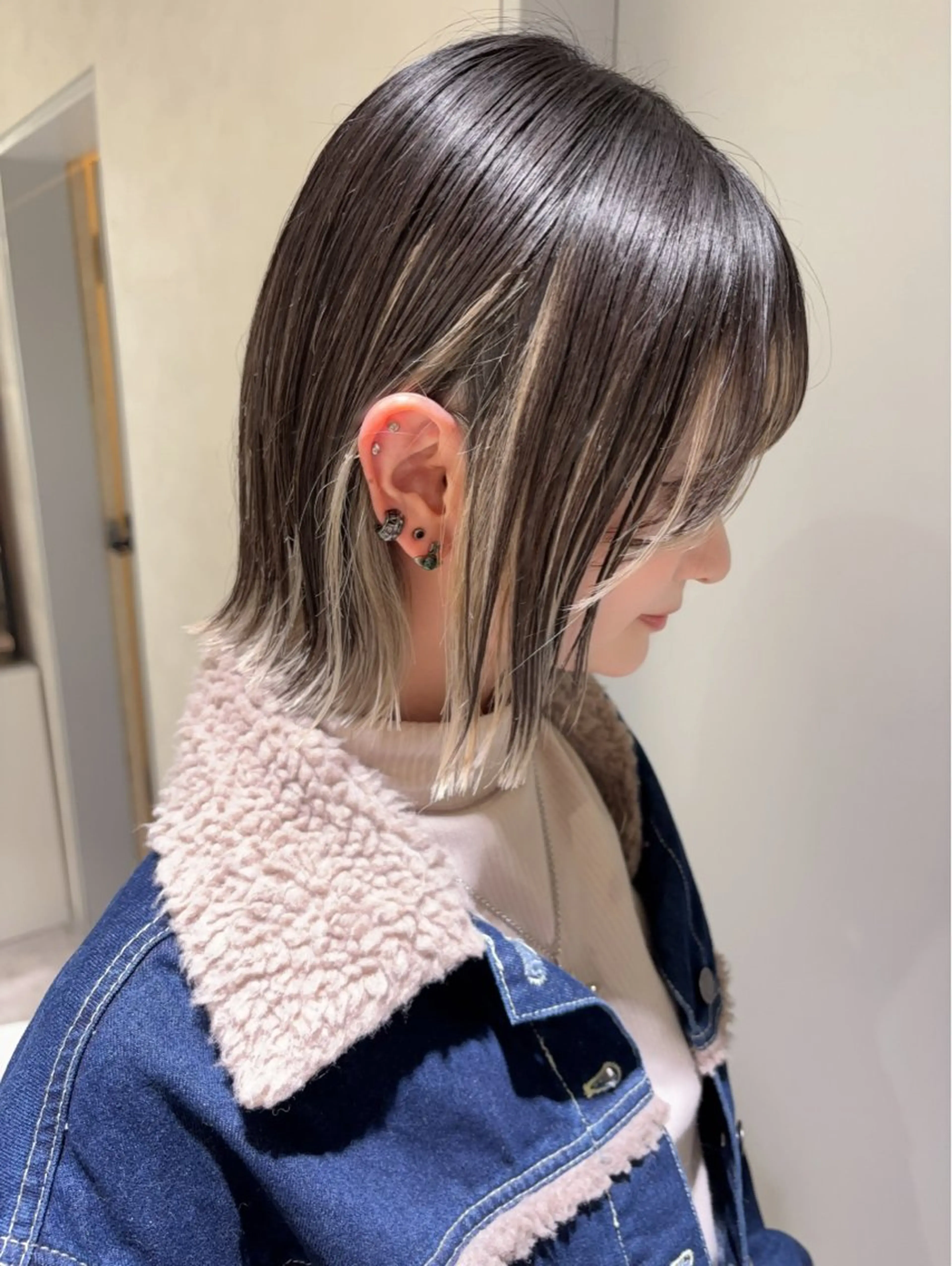ミディアム 門原 理子のヘアスタイル