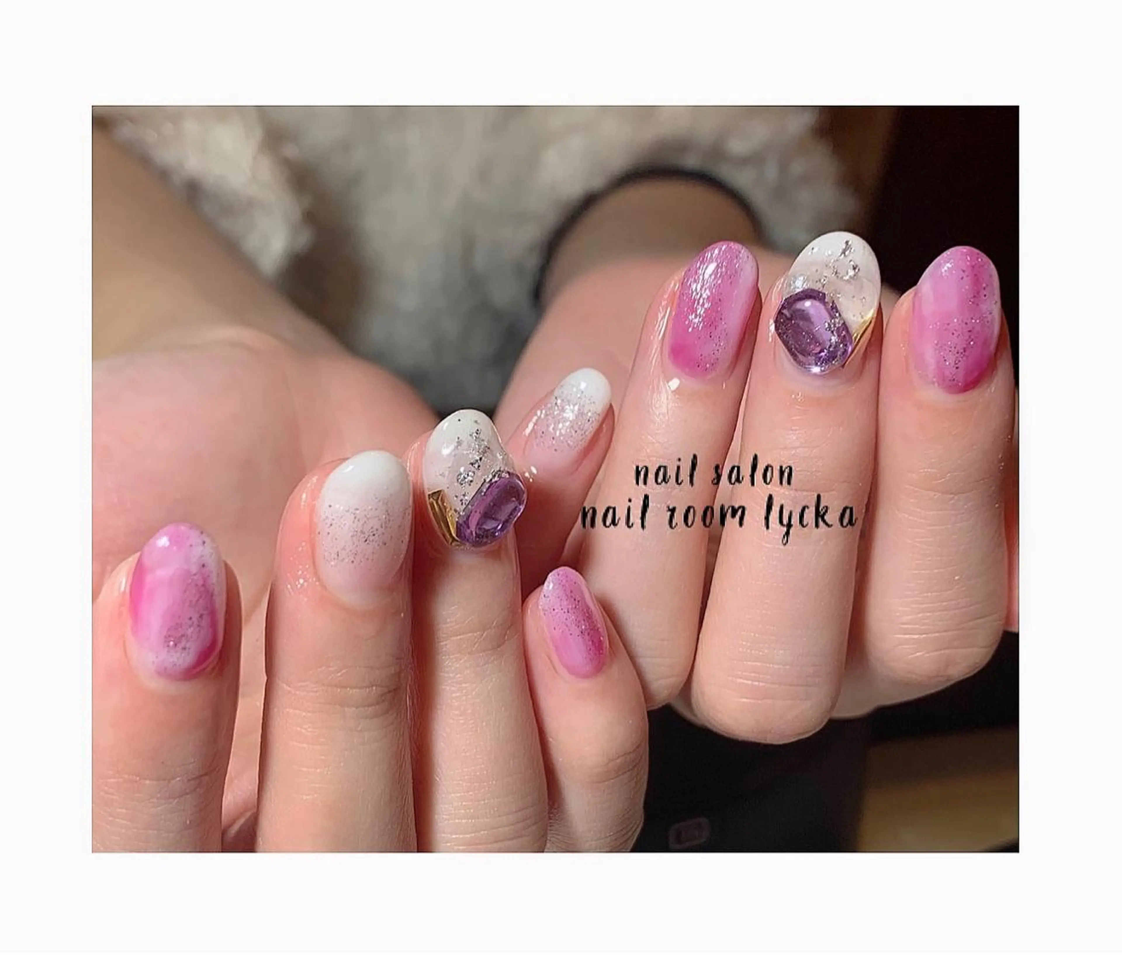 ネイル ジェルネイル パラジェル 冬ネイル ﾈｲﾙﾙｰﾑﾘｯｶ 𝐦𝐚𝐲𝐮のネイルデザイン